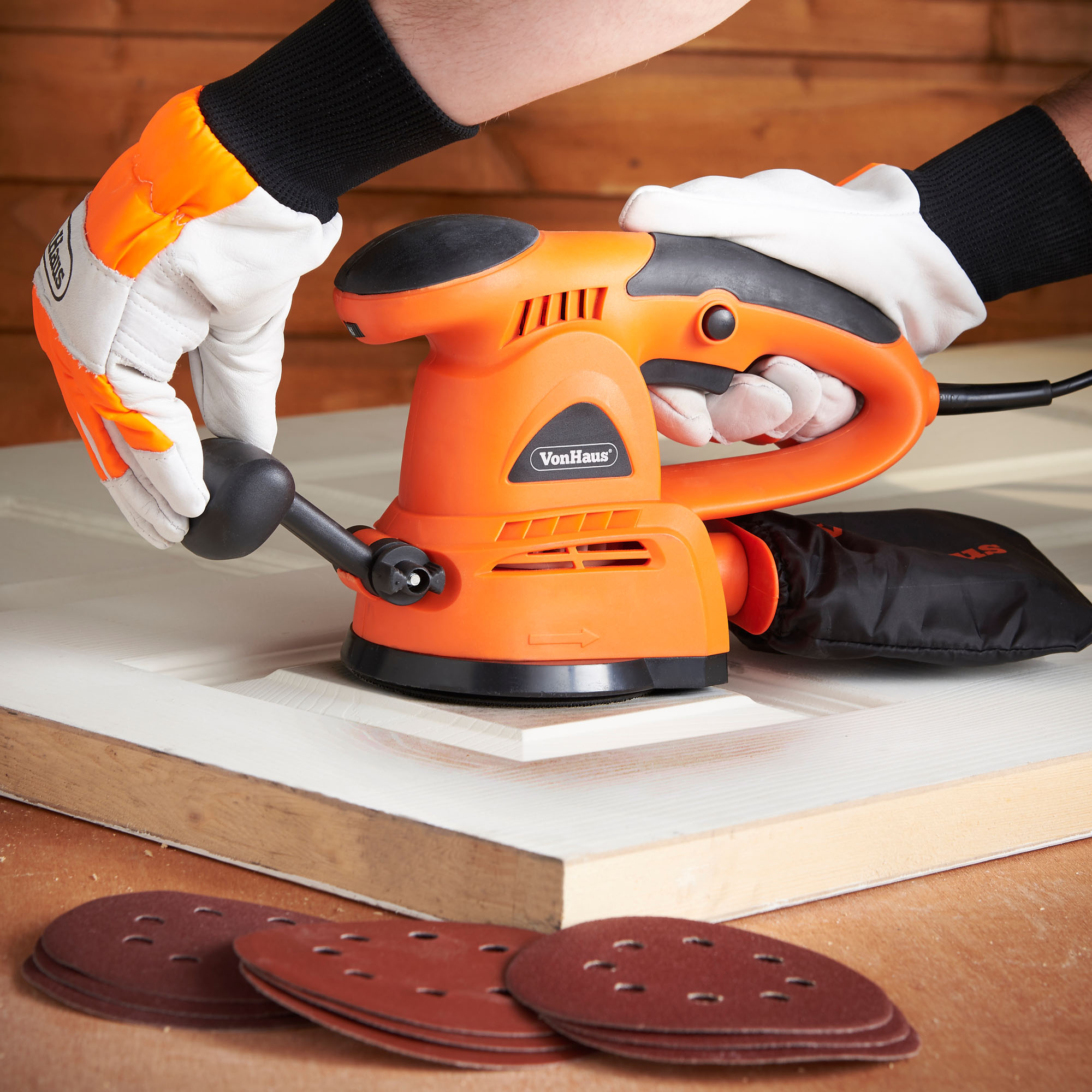 VonHaus 430W Random Orbital Sander 125mm, Polisher Buffer Multitool