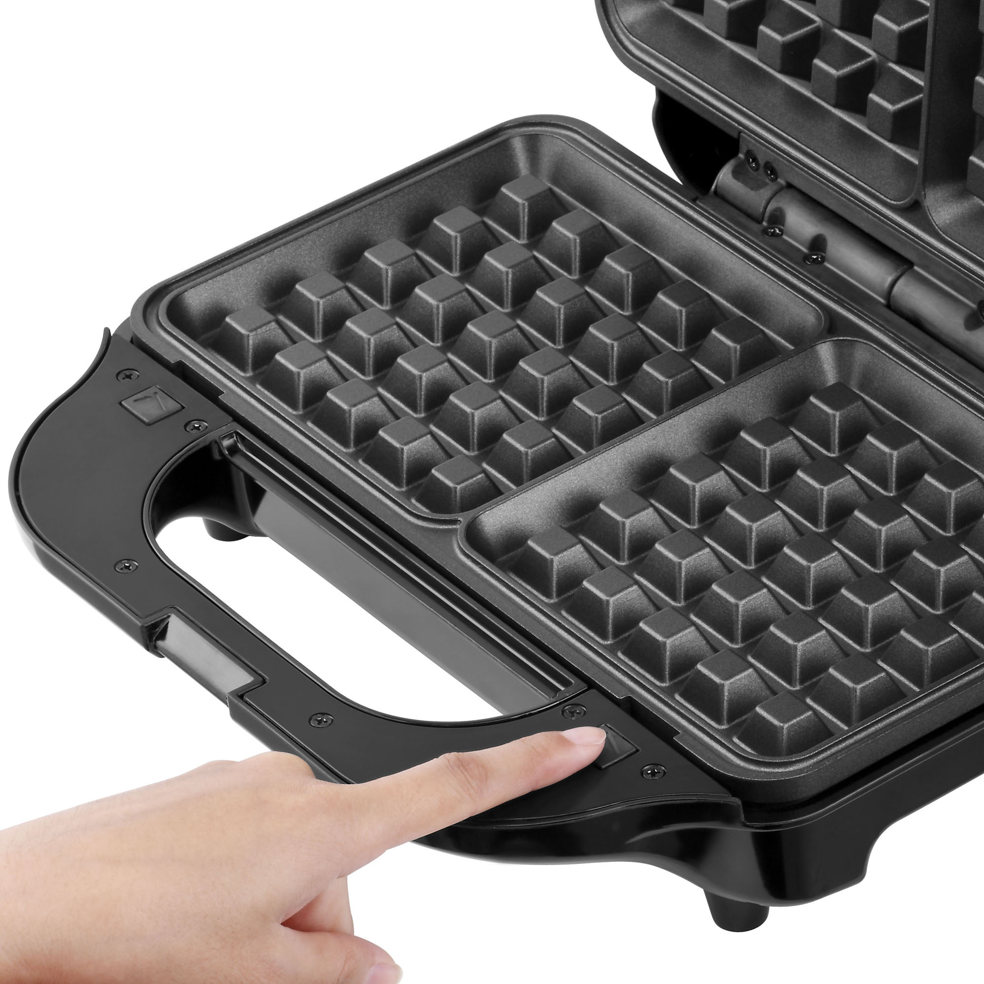 VonShef Sandwich Toaster Waffle Maker Iron Toastie Machine Toasty 2 in