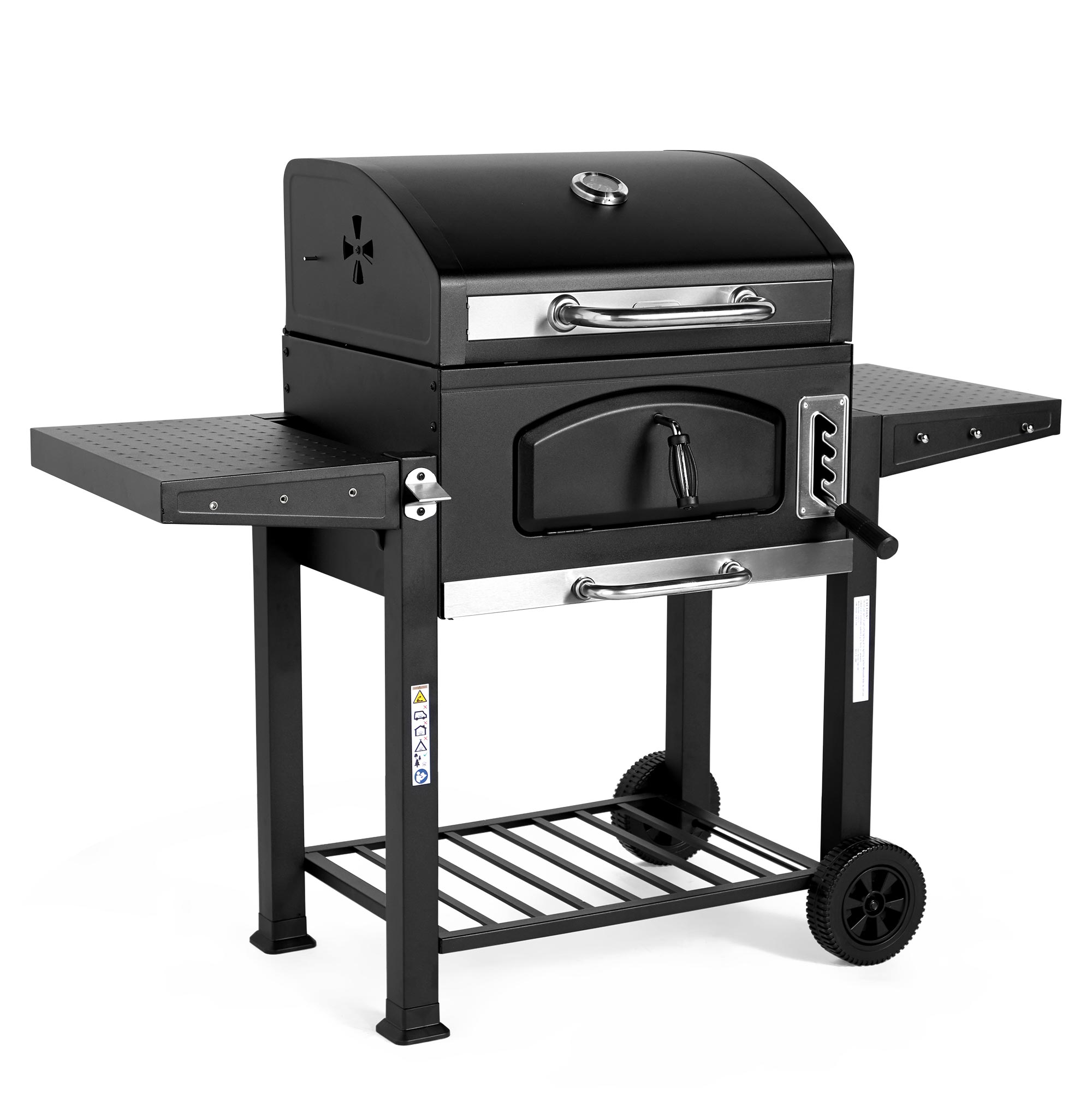 VonHaus Charcoal BBQ Portable American Style Patio Grill & Smoker 5056115785047 eBay