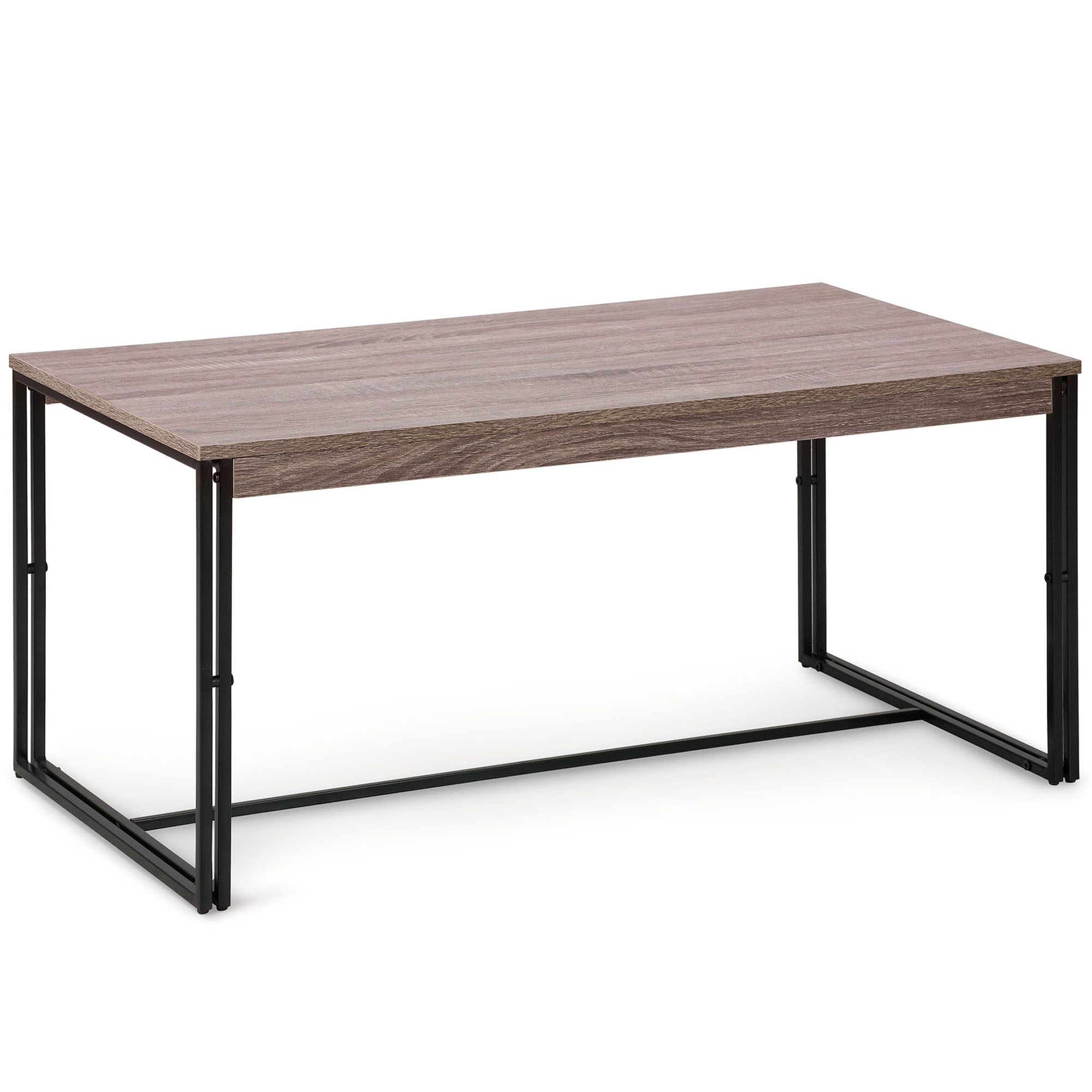 VonHaus Rustic Coffee Table Modern Industrial Urban Design ...