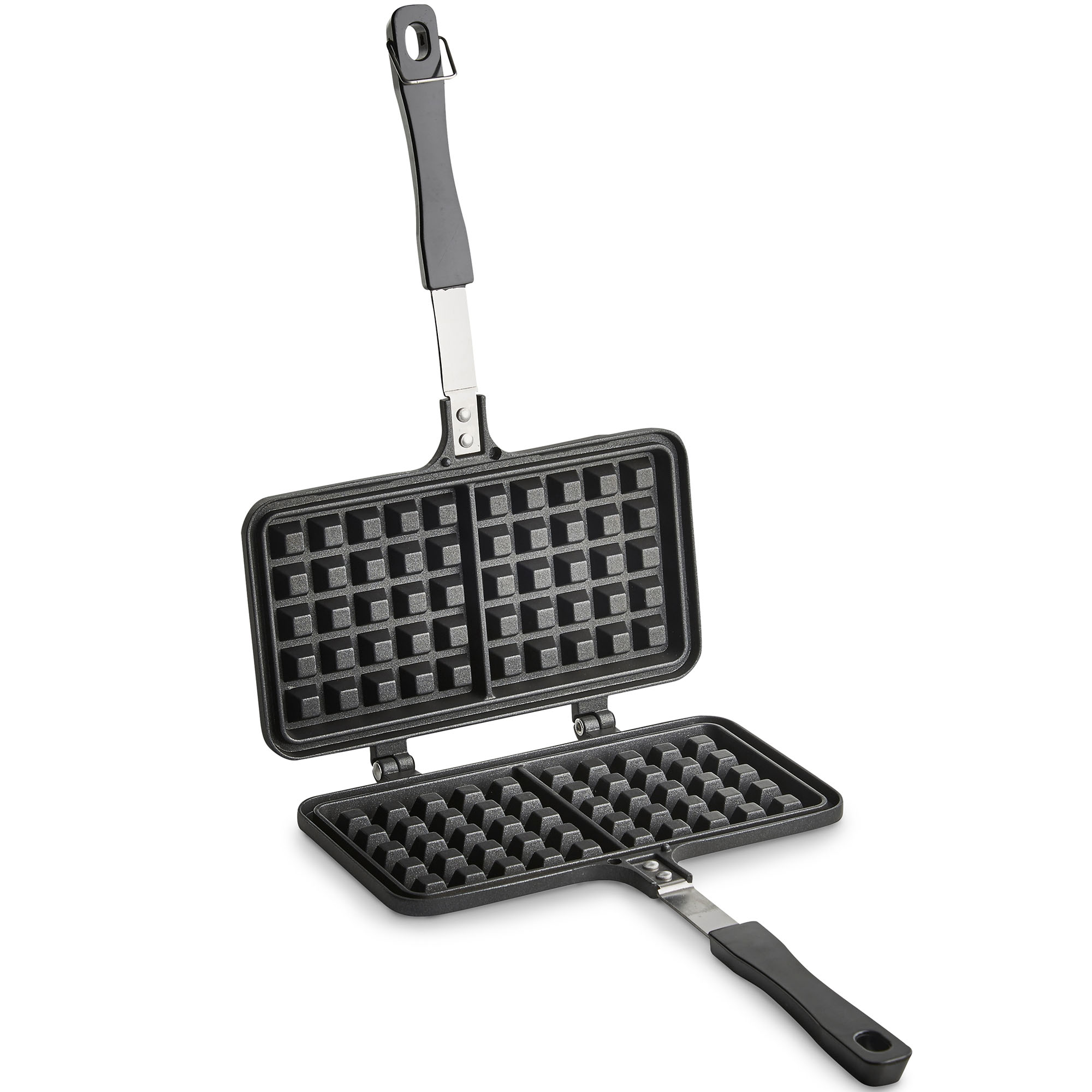 VonShef Stove Top Waffle Maker Iron DieCast Aluminium Dual Non Stick