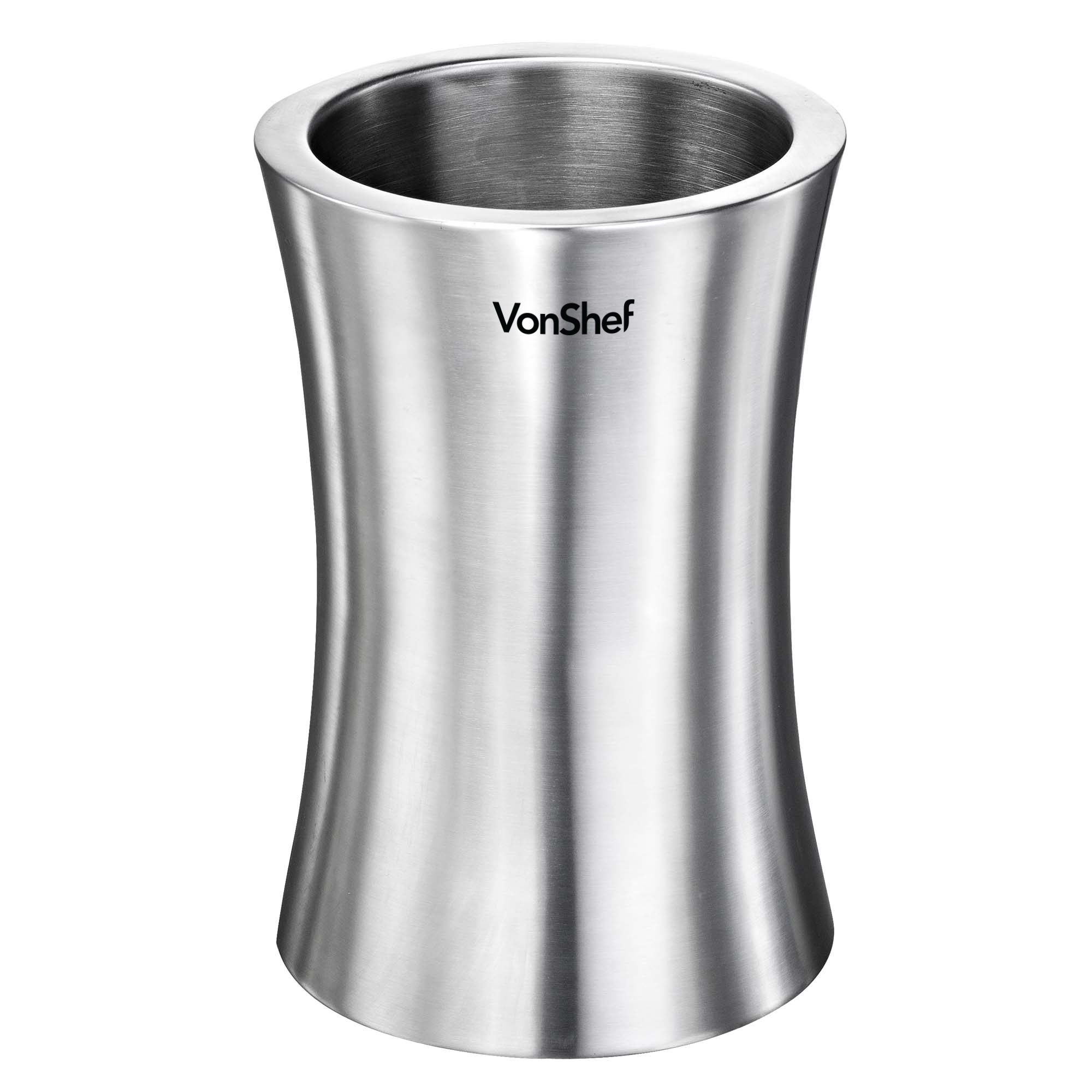 VonShef Stainless Steel Wine Bottle Cooler White Red Rose & Champagne