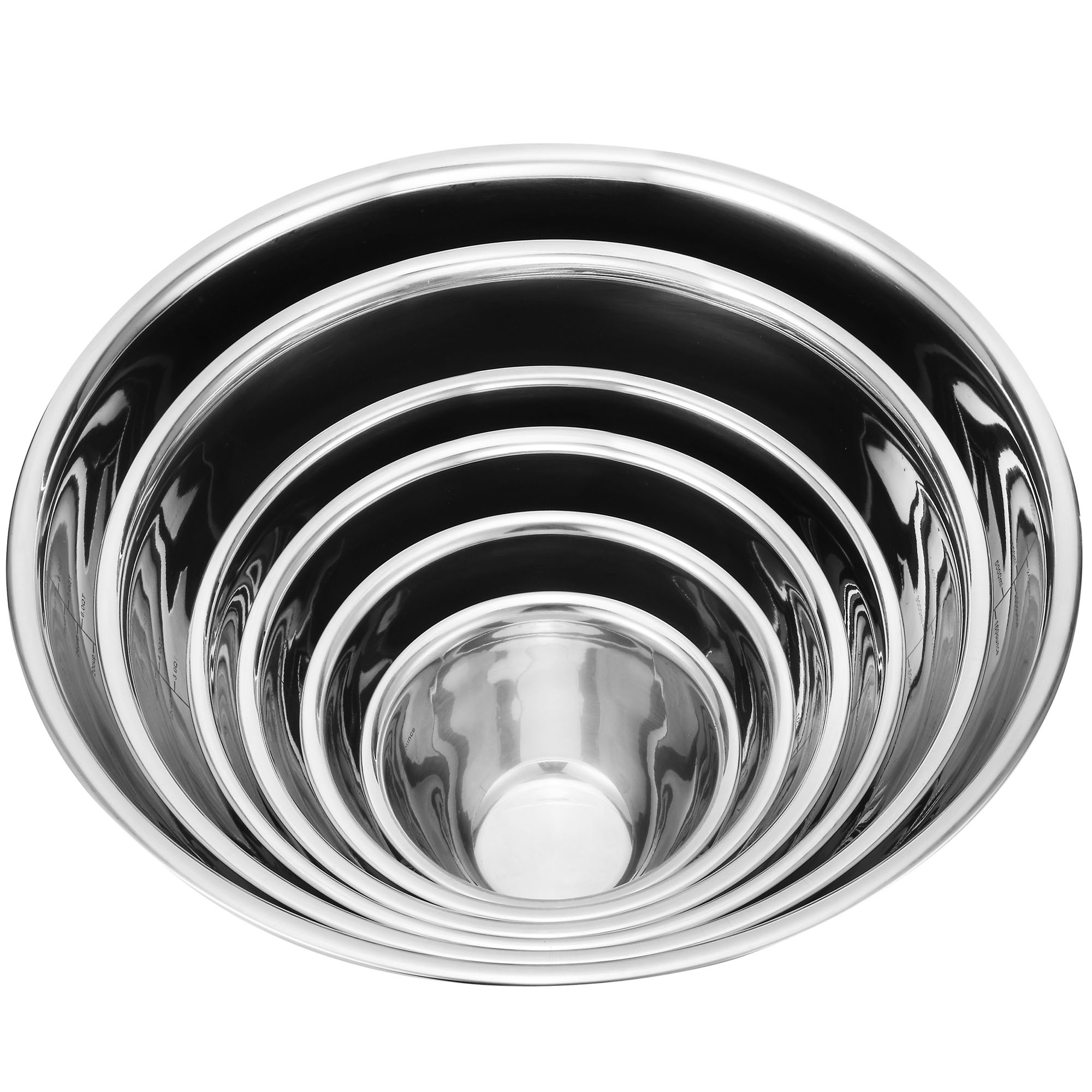 professional stainless steel mixing bowls