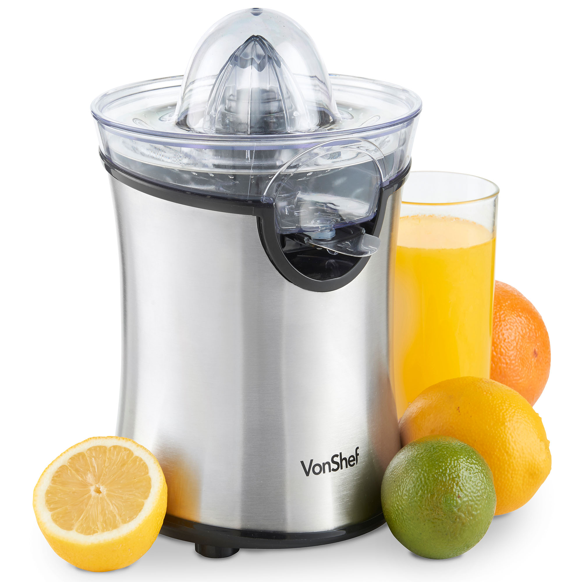 VonShef Electric Citrus Juicer Fruit 100W Stainless Steel