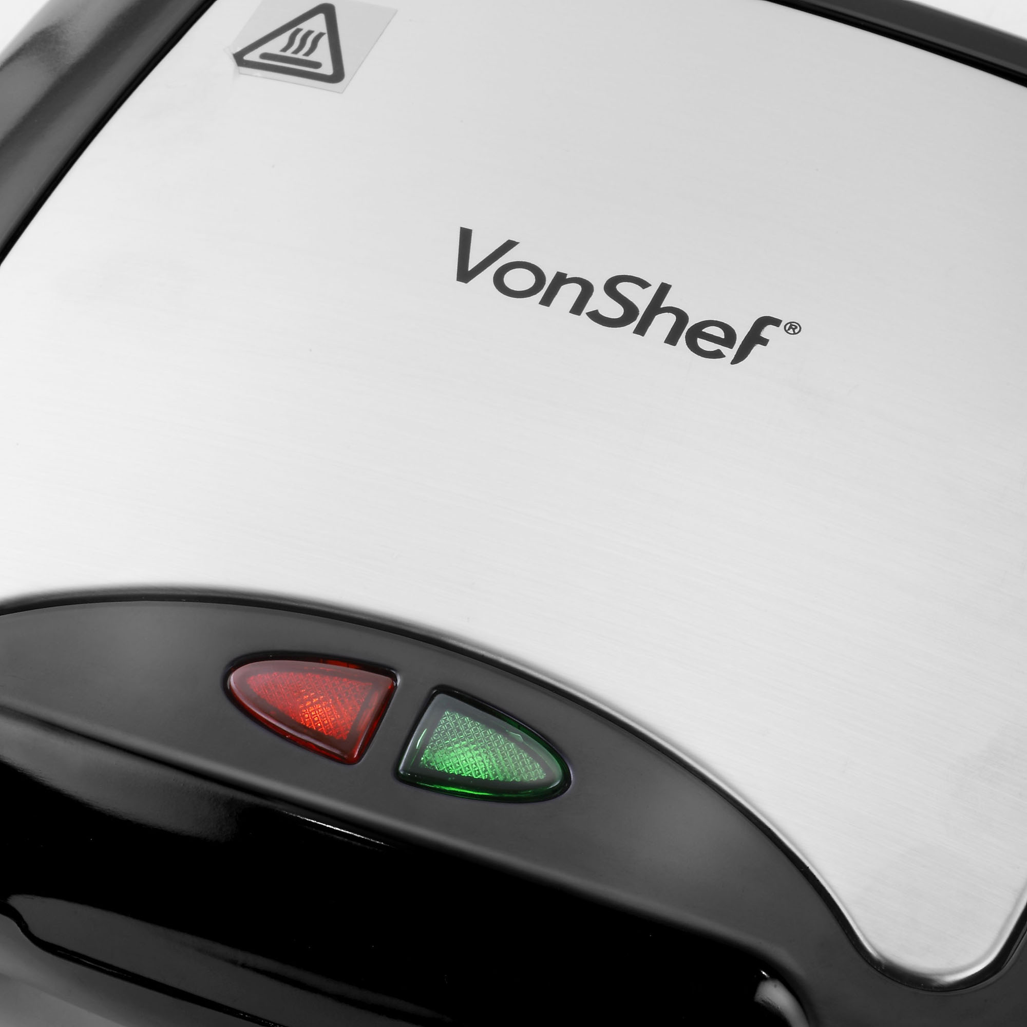 VonShef 3 in 1 NonStick Sandwich Maker Toaster Waffle Iron Press