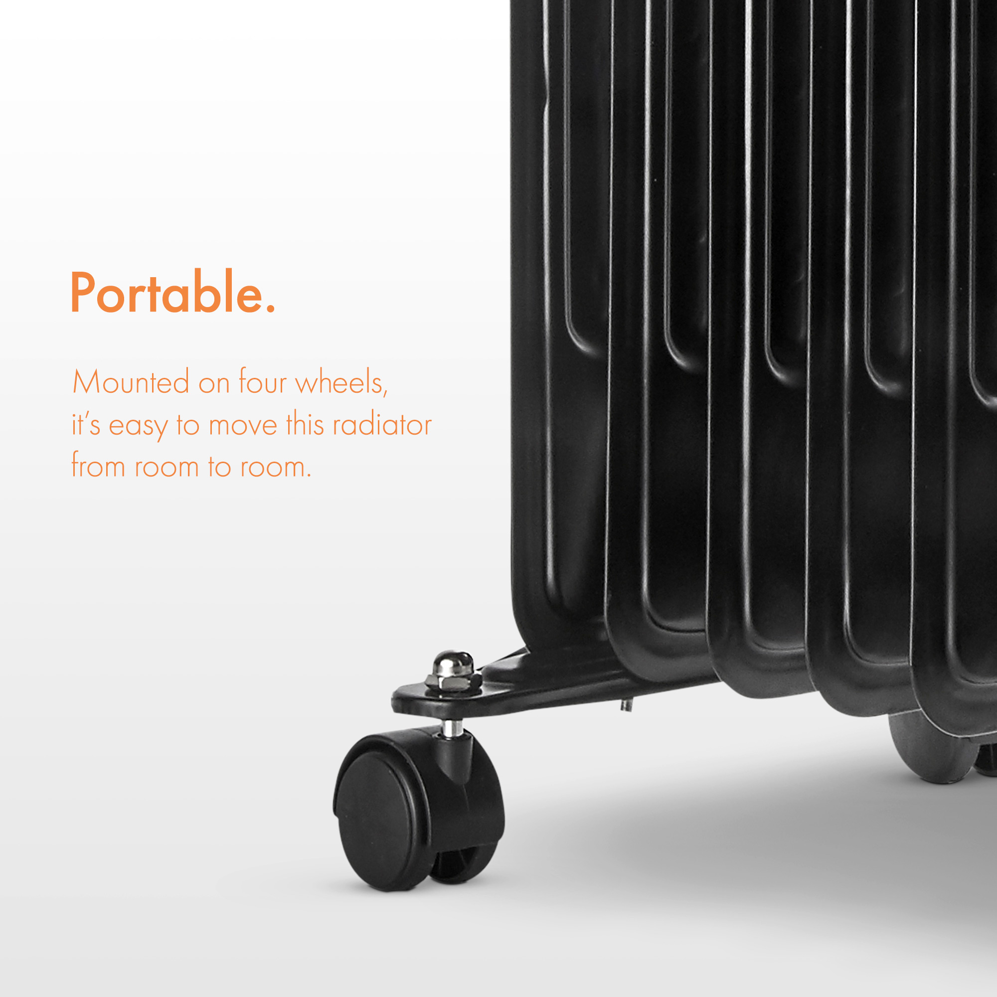 portable electric radiators with thermostat and timer
