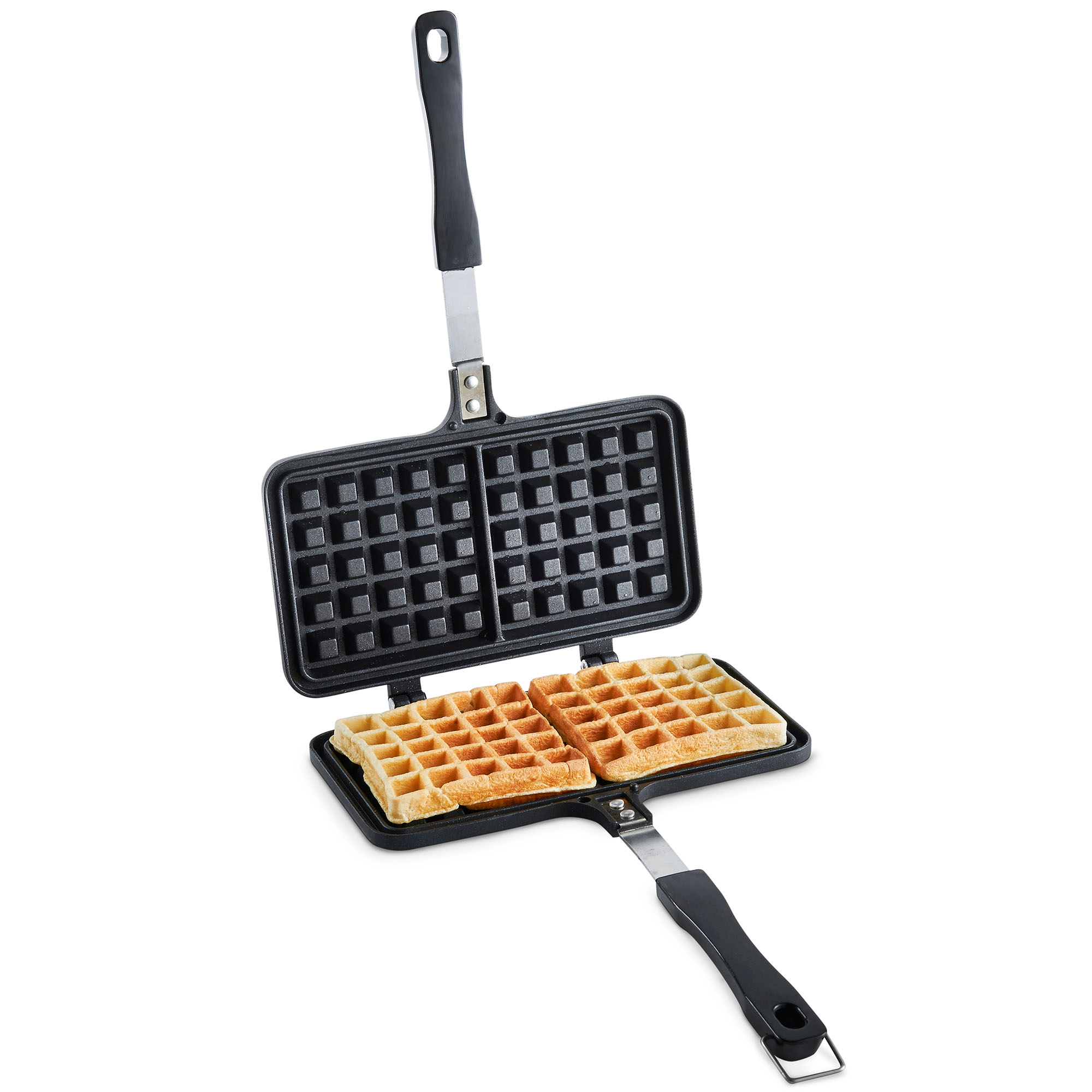 Vonshef Stove Top Waffle Maker Iron Die-cast Aluminium Dual Non Stick 