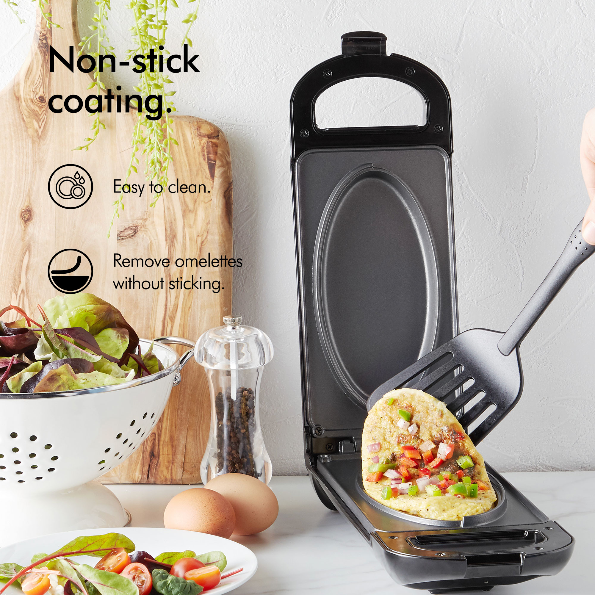 VonShef Omelette Maker Electric NonStick Egg Frying Pan Cooker Large