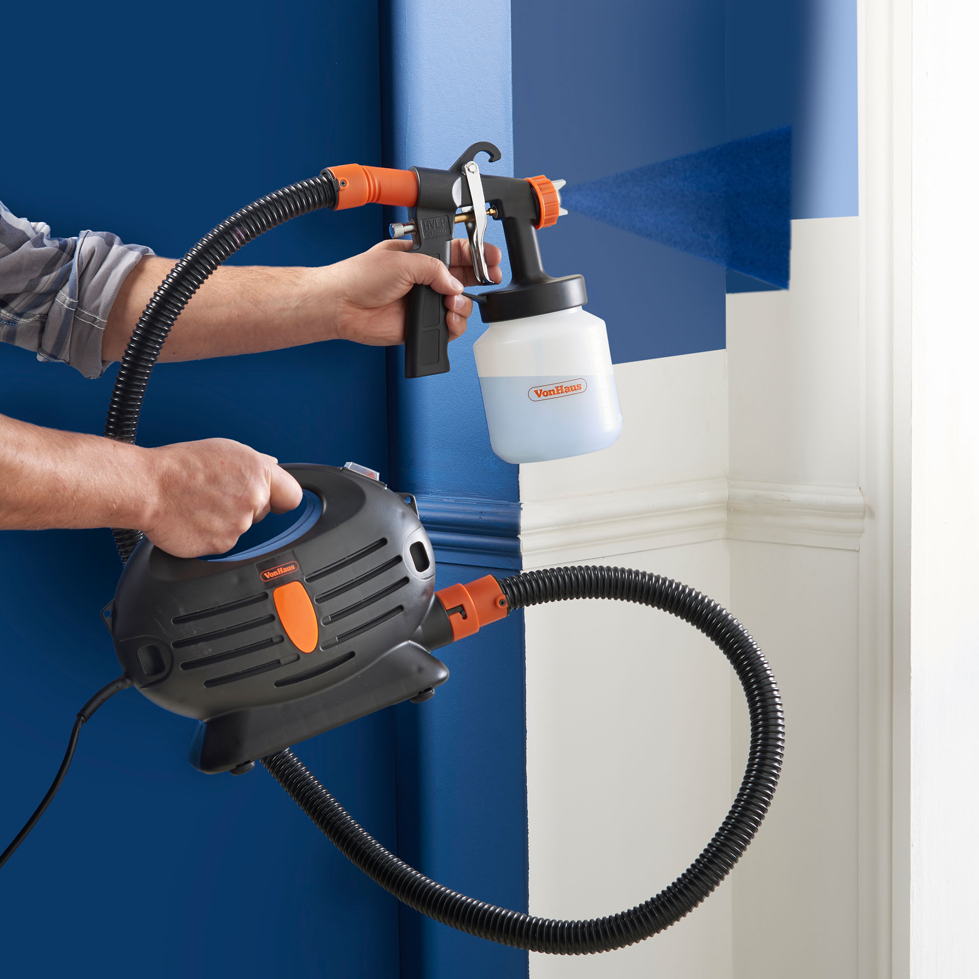 VonHaus 850W Electric Paint Sprayer Indoor Varnish Lacquer Fence Garden