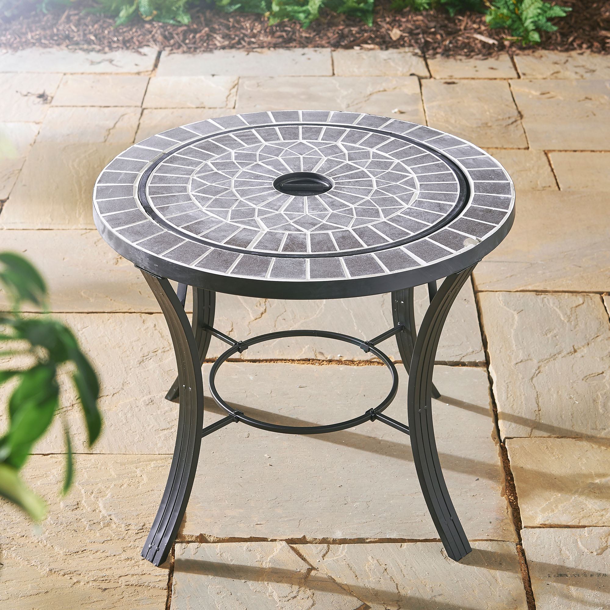 VonHaus Mosaic Fire Pit BBQ Table - Garden & Outdoor Bowl ...