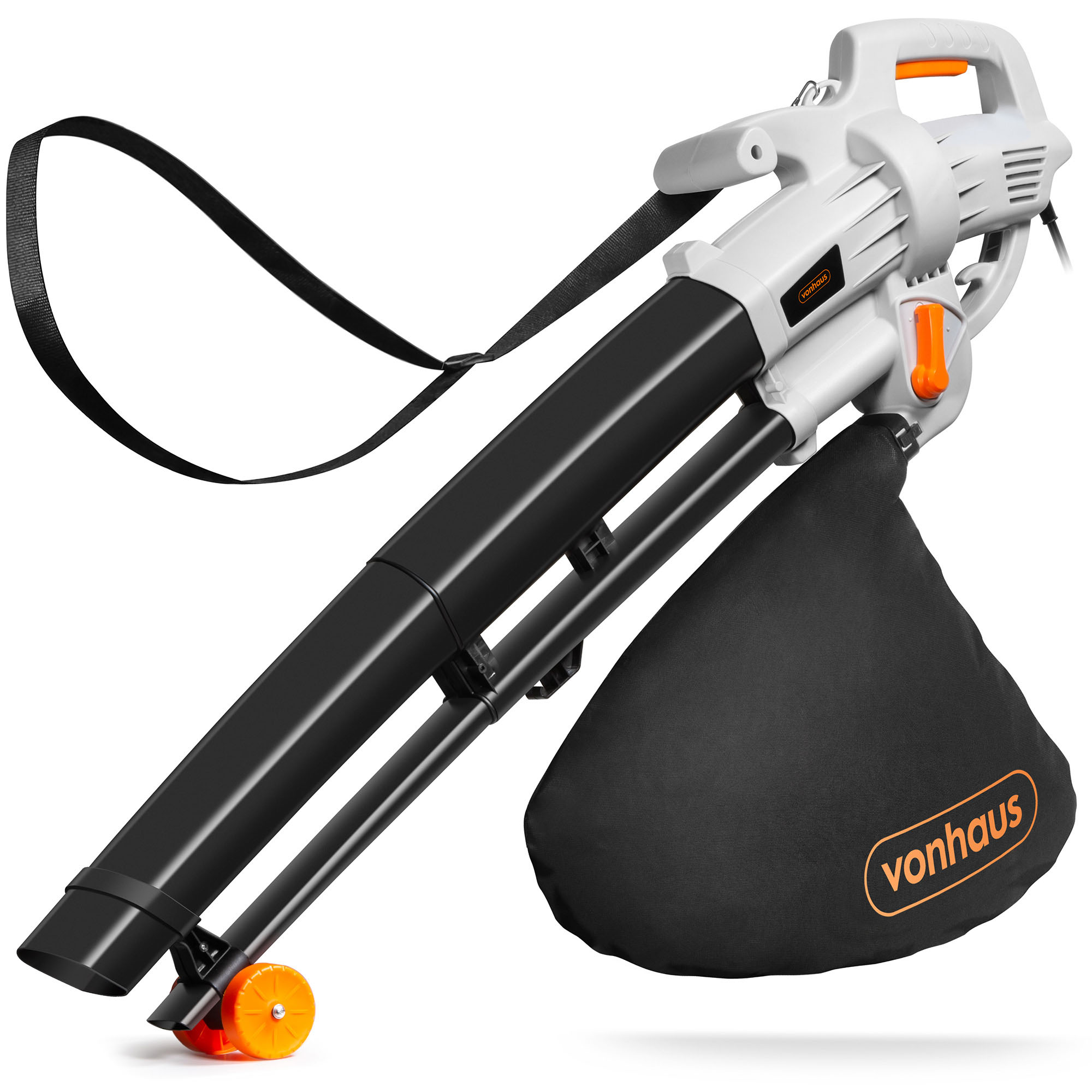 VonHaus Leaf Blower and Vacuum 3000W, Collect & Clear Gardens & Patios of Leaves