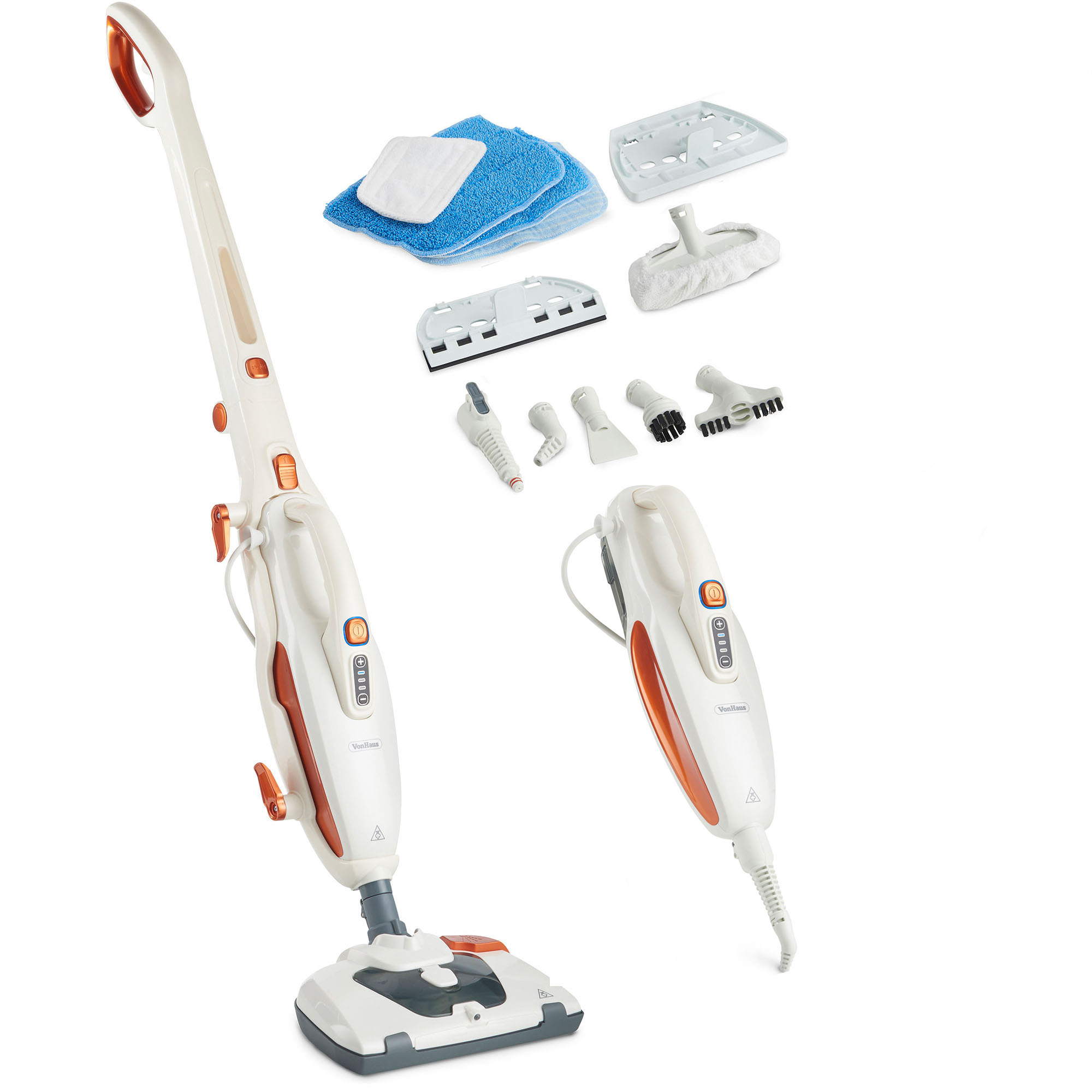 VonHaus Multifunctional Detergent Steam Mop Cleaner & Handheld Steamer 5056115703232 eBay