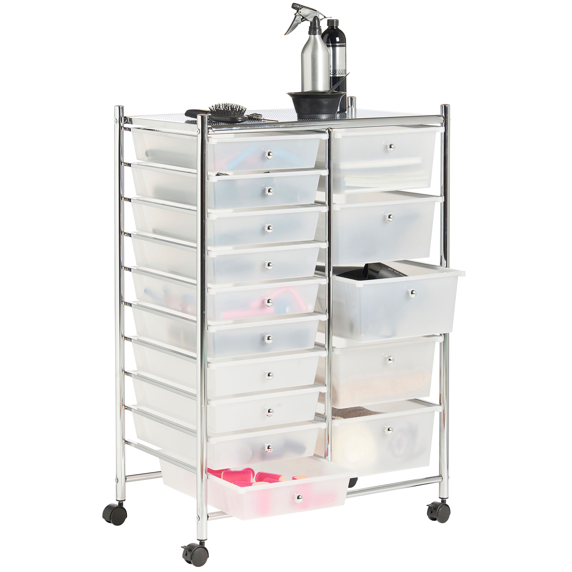 VonHaus Aufbewahrungswagen15 Schubladen Mobil für Heim & Büro | eBay