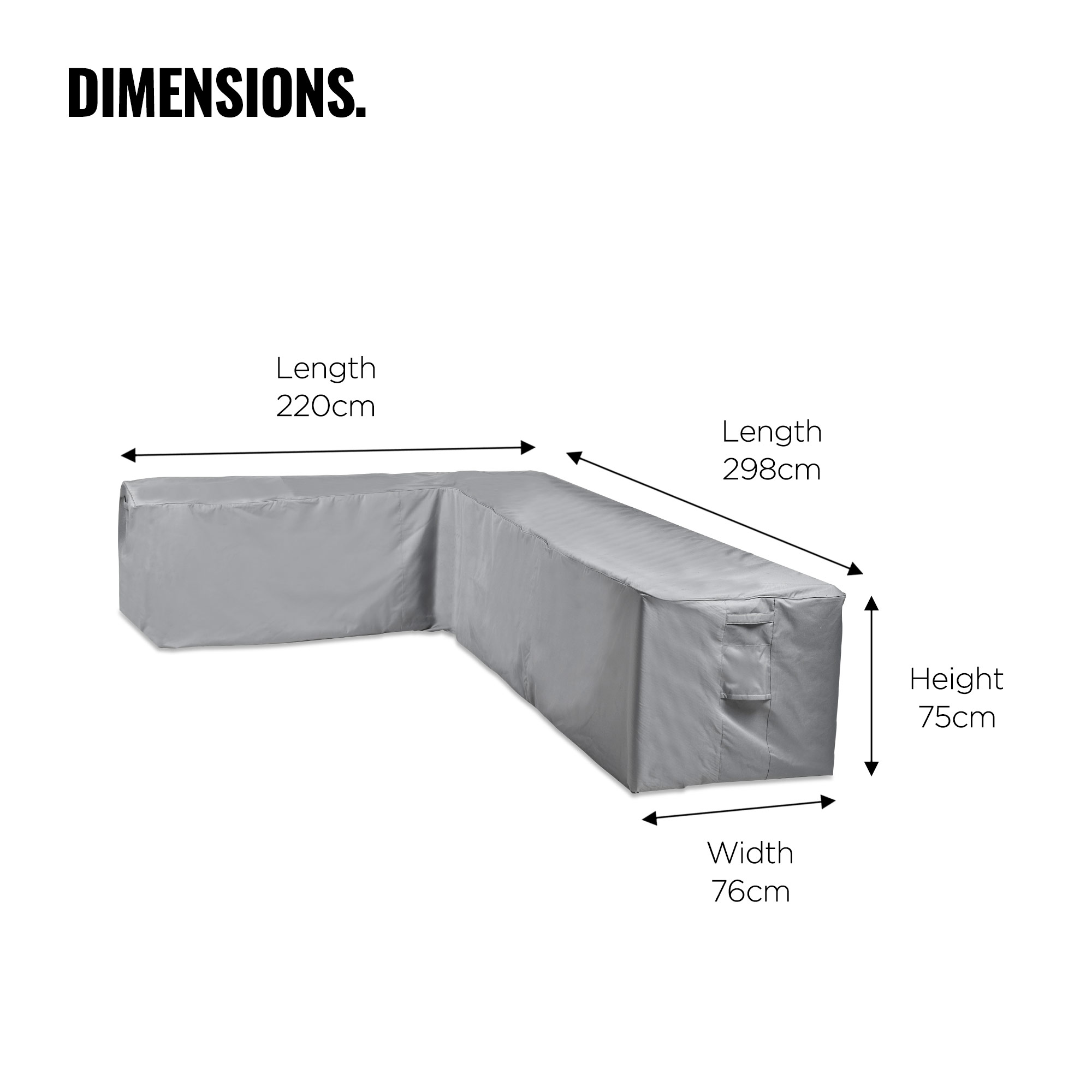 VonHaus Waterproof Garden L Shape Sofa Cover - Premium Heavy Duty