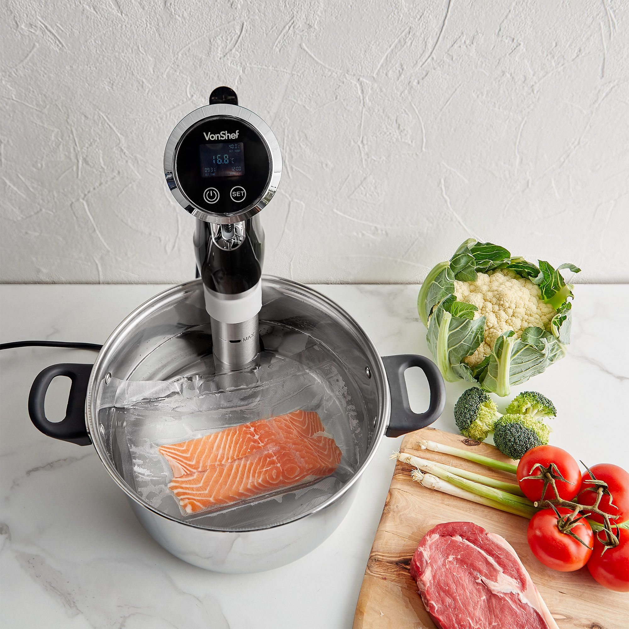 VonShef Sous Vide Precision Cooker Immersion Circulator Slow Cooking