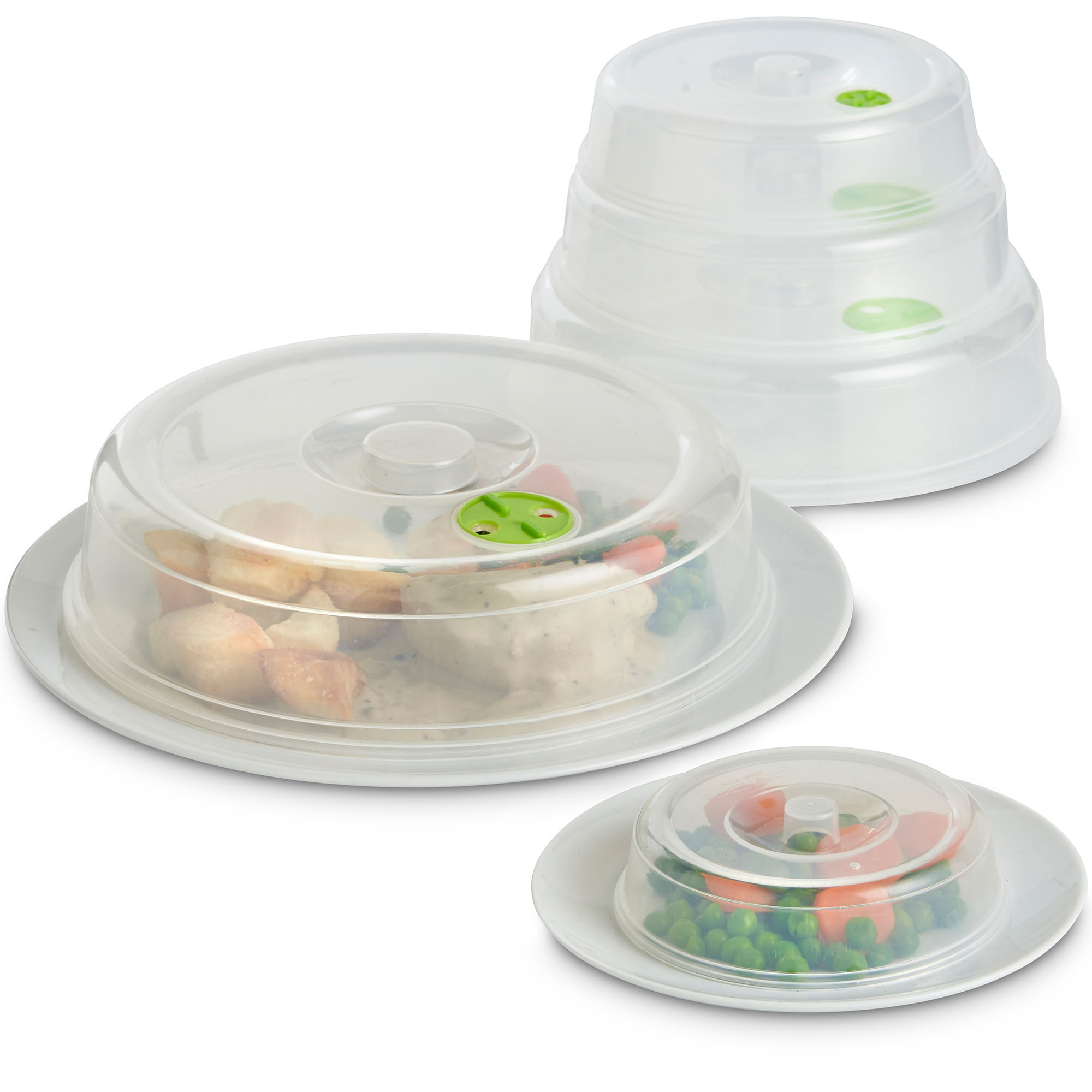 VonShef Set of 5 Ventilated Microwave Food Plate Covers Lids eBay