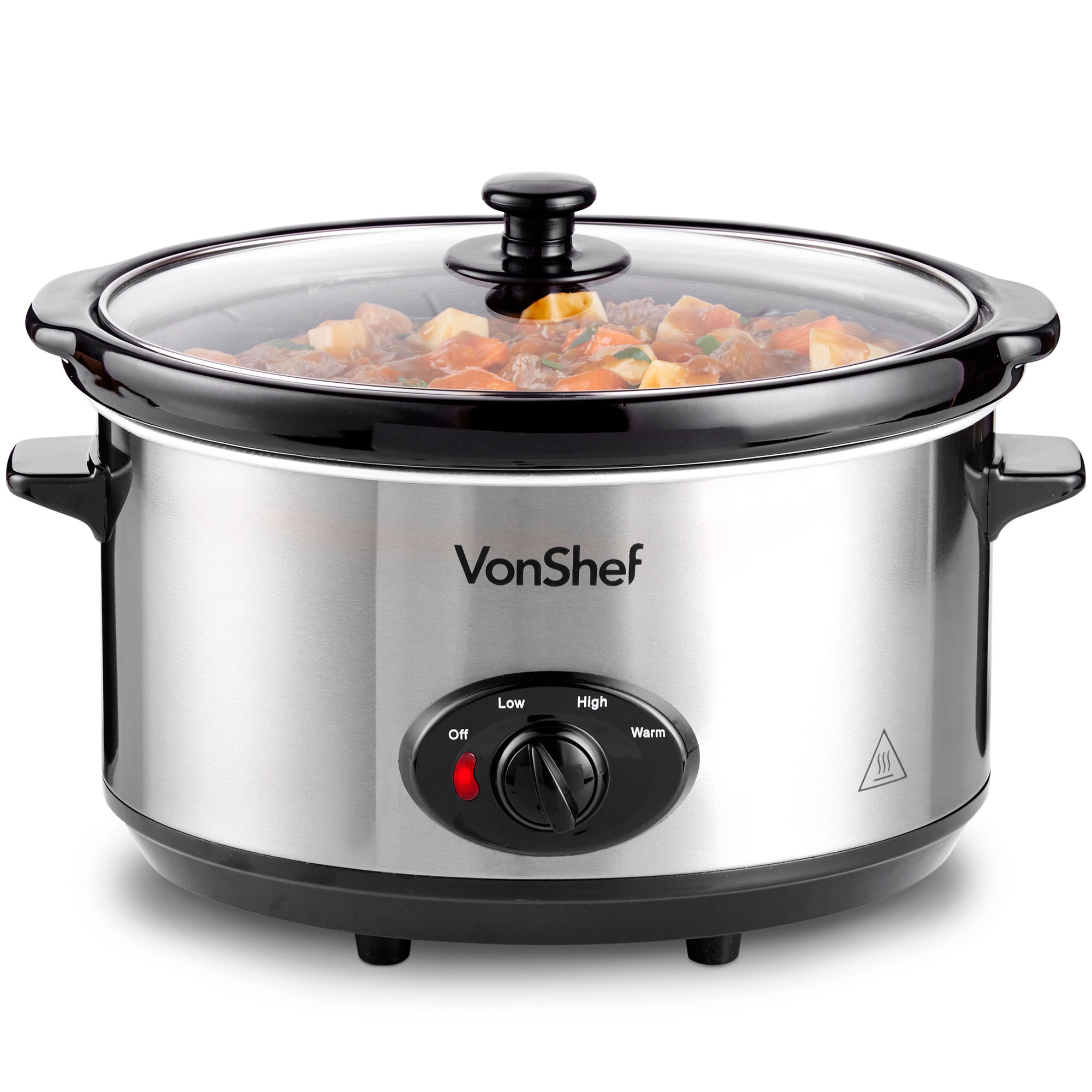 Cuiseur Vapeur Mijoteuse Slow Cooker Cuisson Lente Basse Température 6,5L Rouge