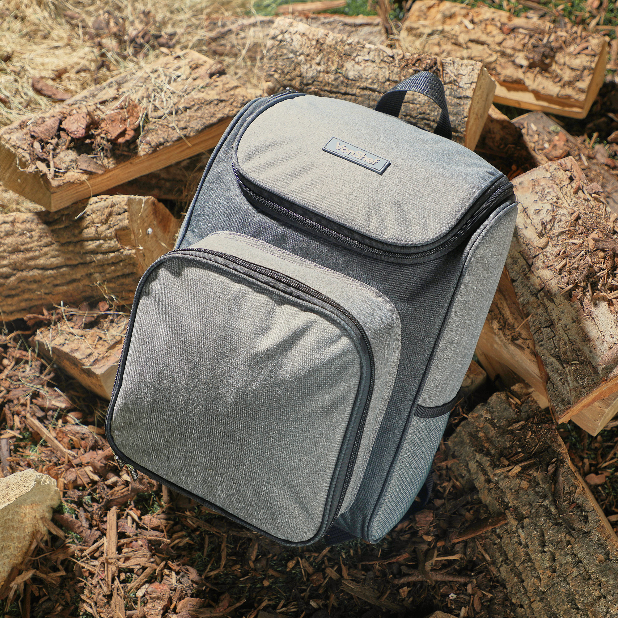 VonShef Insulated Picnic Backpack for 2 Leakproof Cooling bag Beach