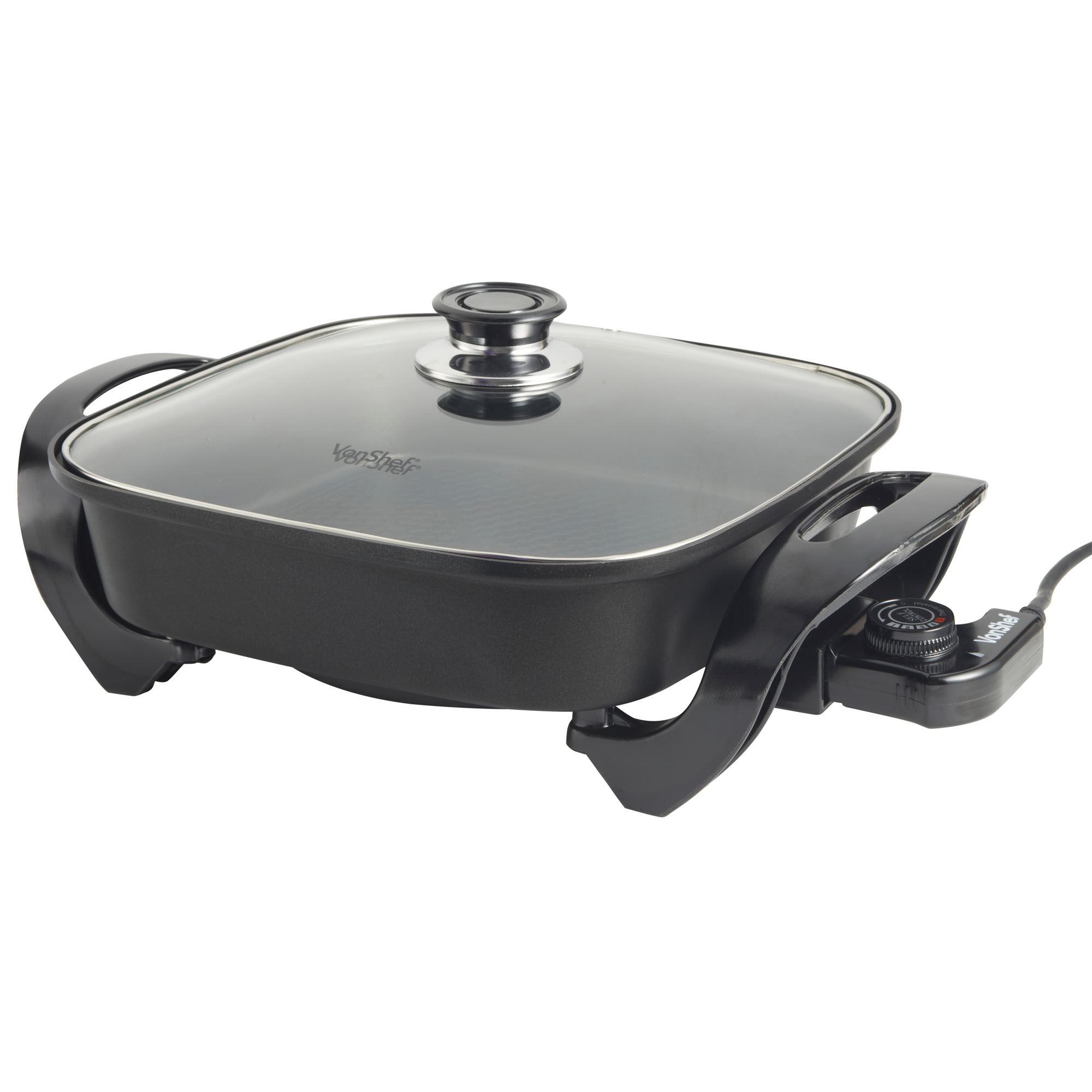 VonShef 1500W Multi Cooker 30cm Square Electric Table Top Frying Pan
