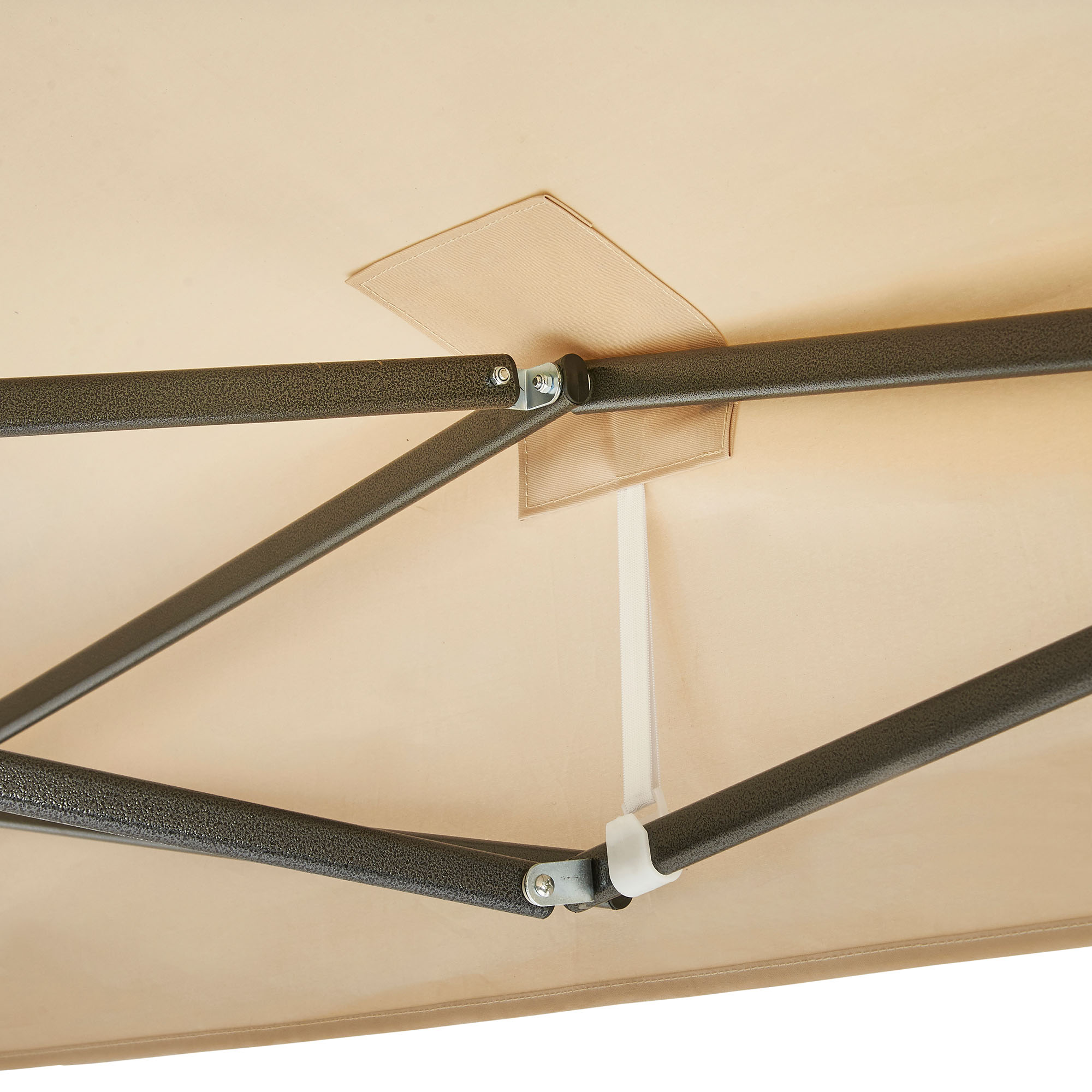 VonHaus Tonnelle Ivoire de Qualit/é Sup/érieur 3 M x 3 M avec Pieds Lest/és Auvent Imperm/éable et Pieds T/élescopiques