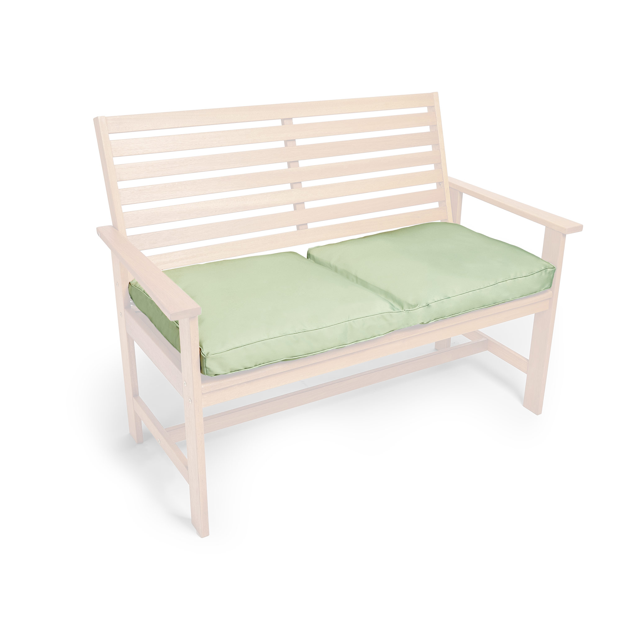 VonHaus Green Garden Bench Cushion – 2 Seater Water Resistant Outdoor Seat Pad