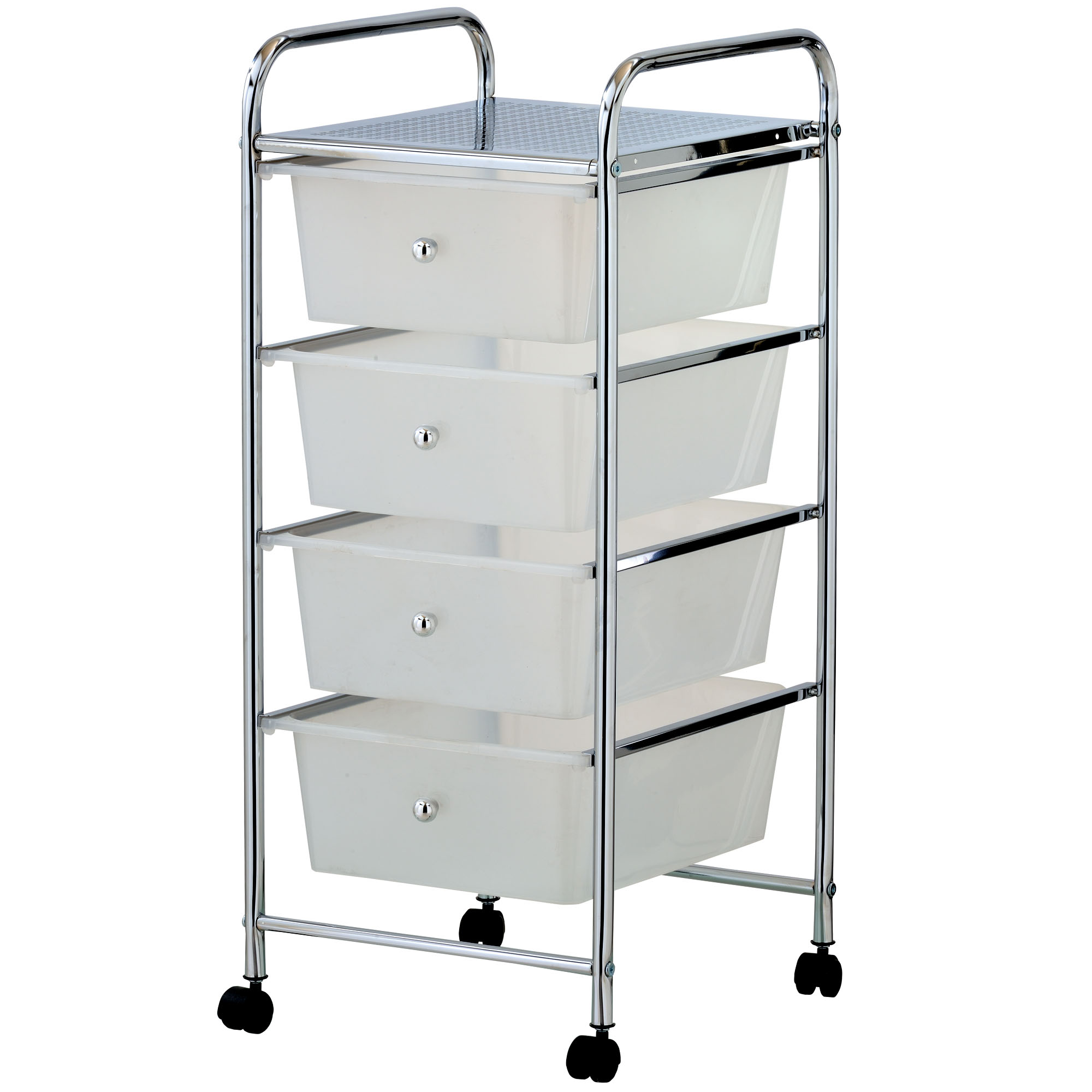 VonHaus 4 Drawer Mobile Storage Trolley for Home Office or ...