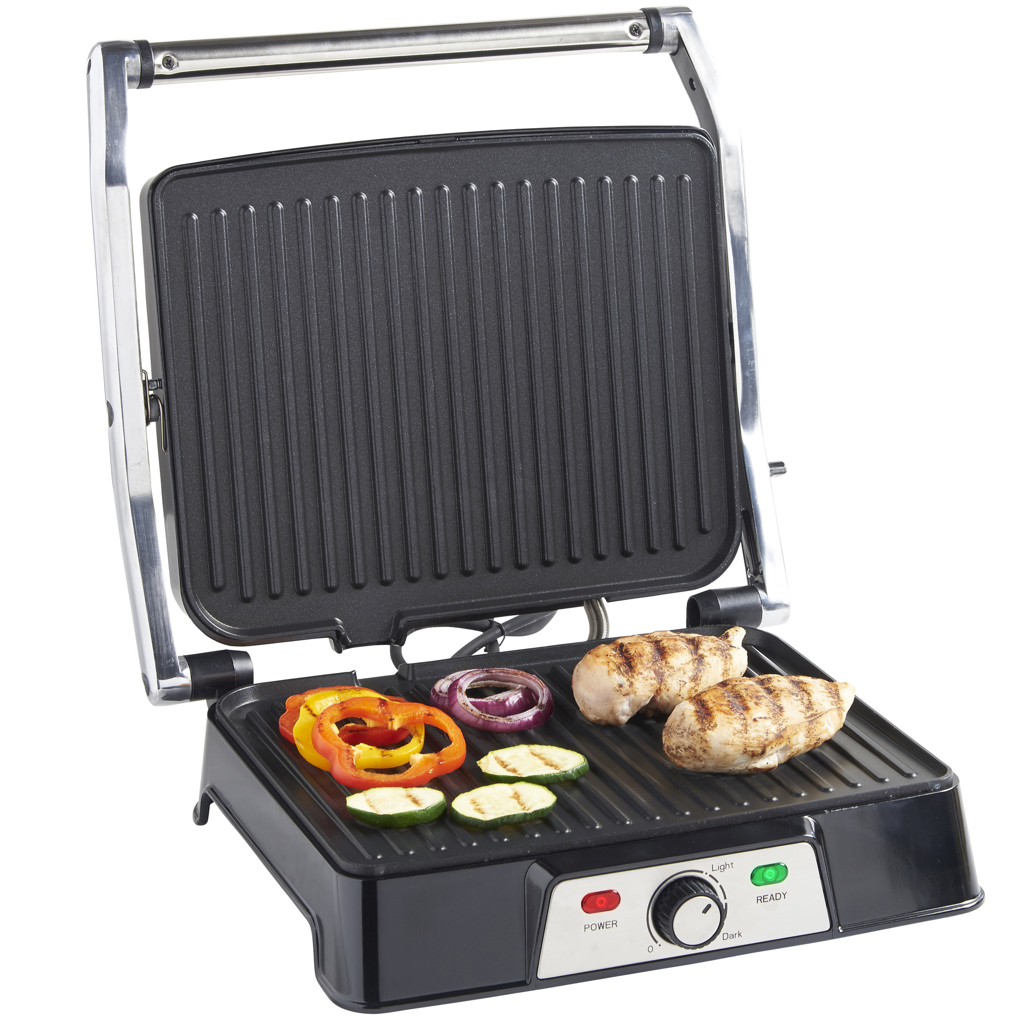 VonShef 2 in 1 Large Panini Toasted Sandwich Toastie Maker Press