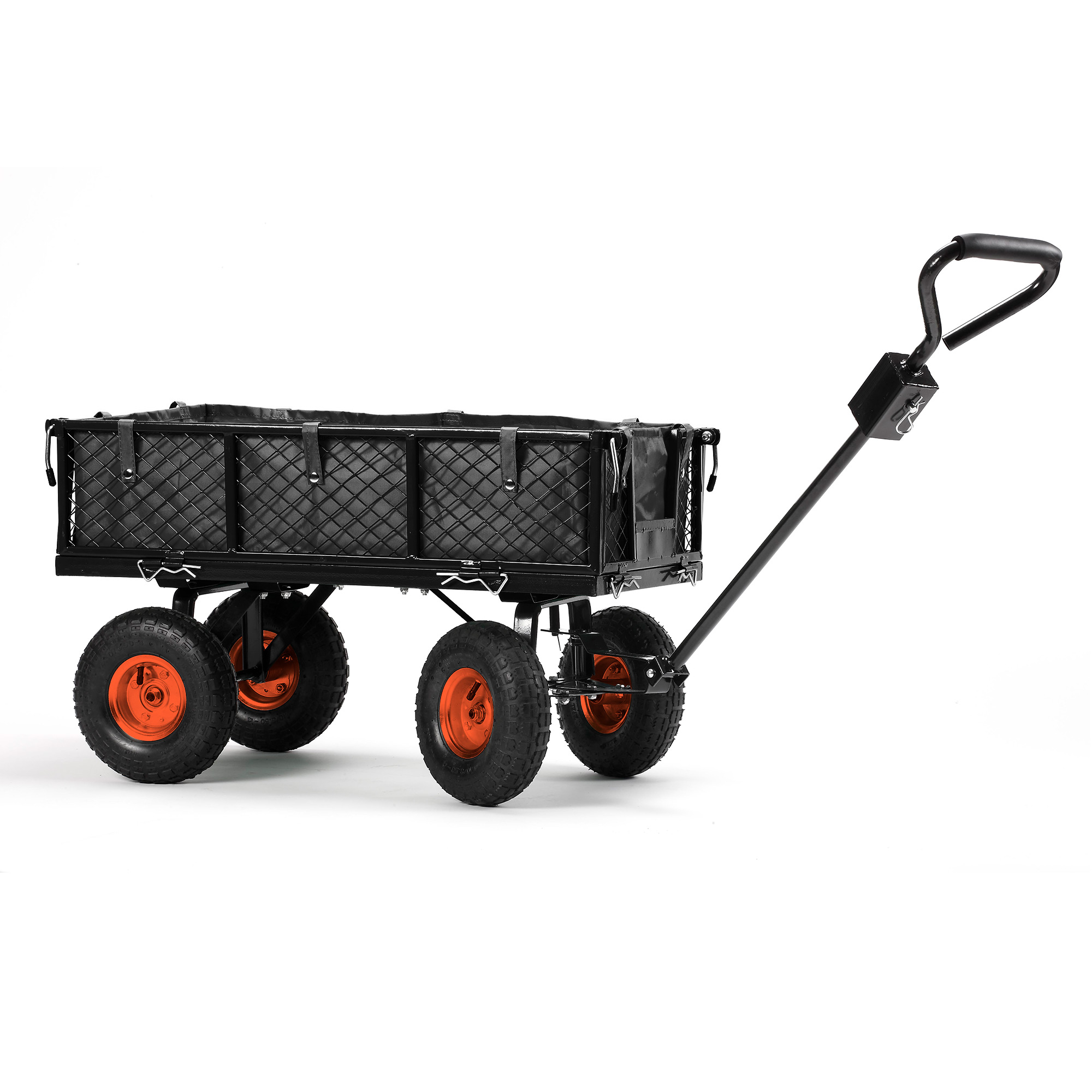 VonHaus AllTerrain Heavy Duty Garden Trolley Wheel Barrow Cart Truck