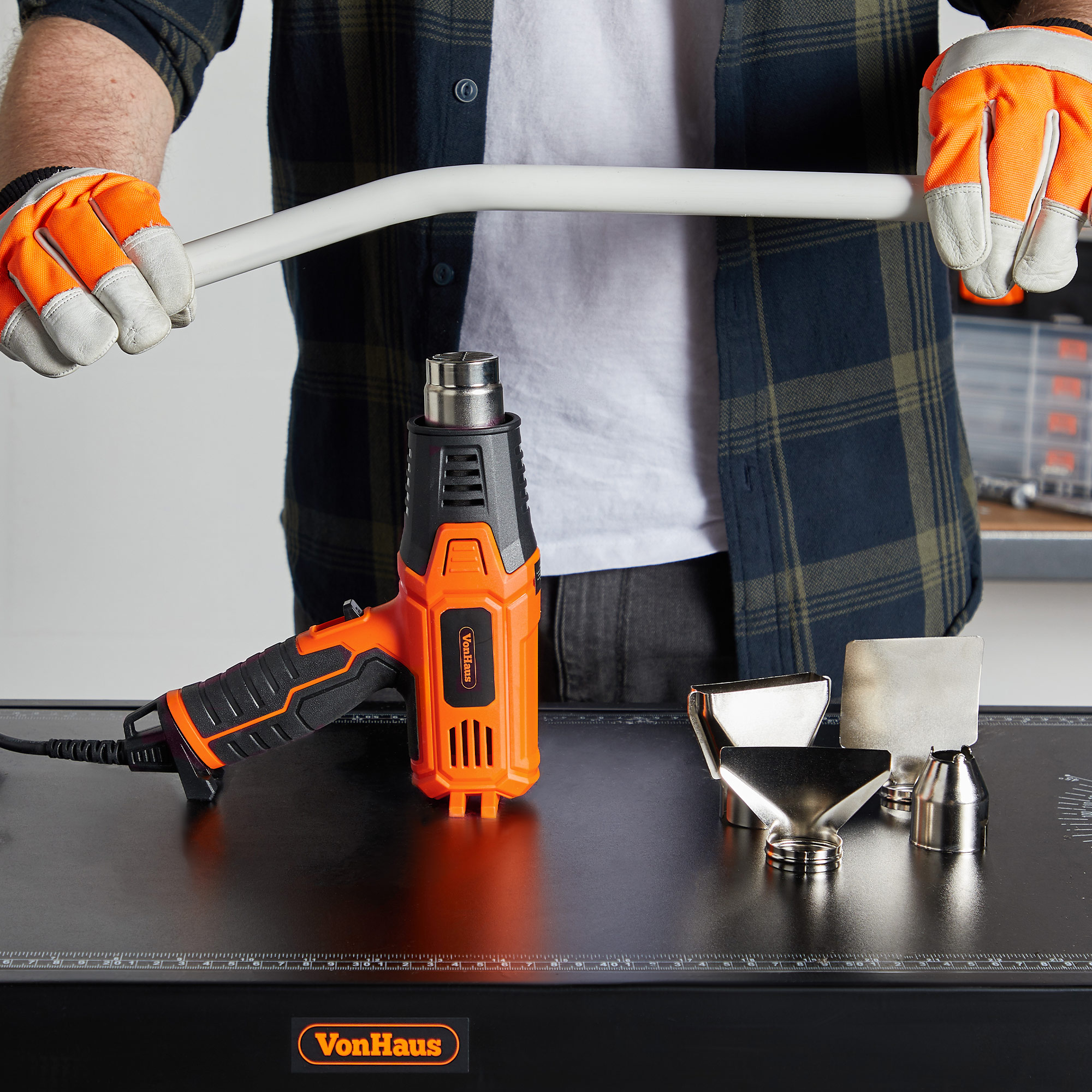 VonHaus Heat Gun 2000W Remove Paint, Varnish, Shape Plastic Tubing