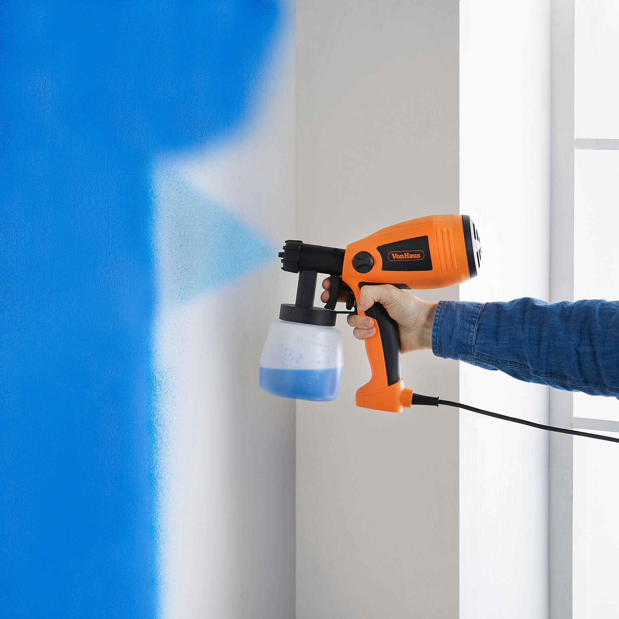 VonHaus Electric Paint Sprayer / Spray Gun For Painting Fences, Decking