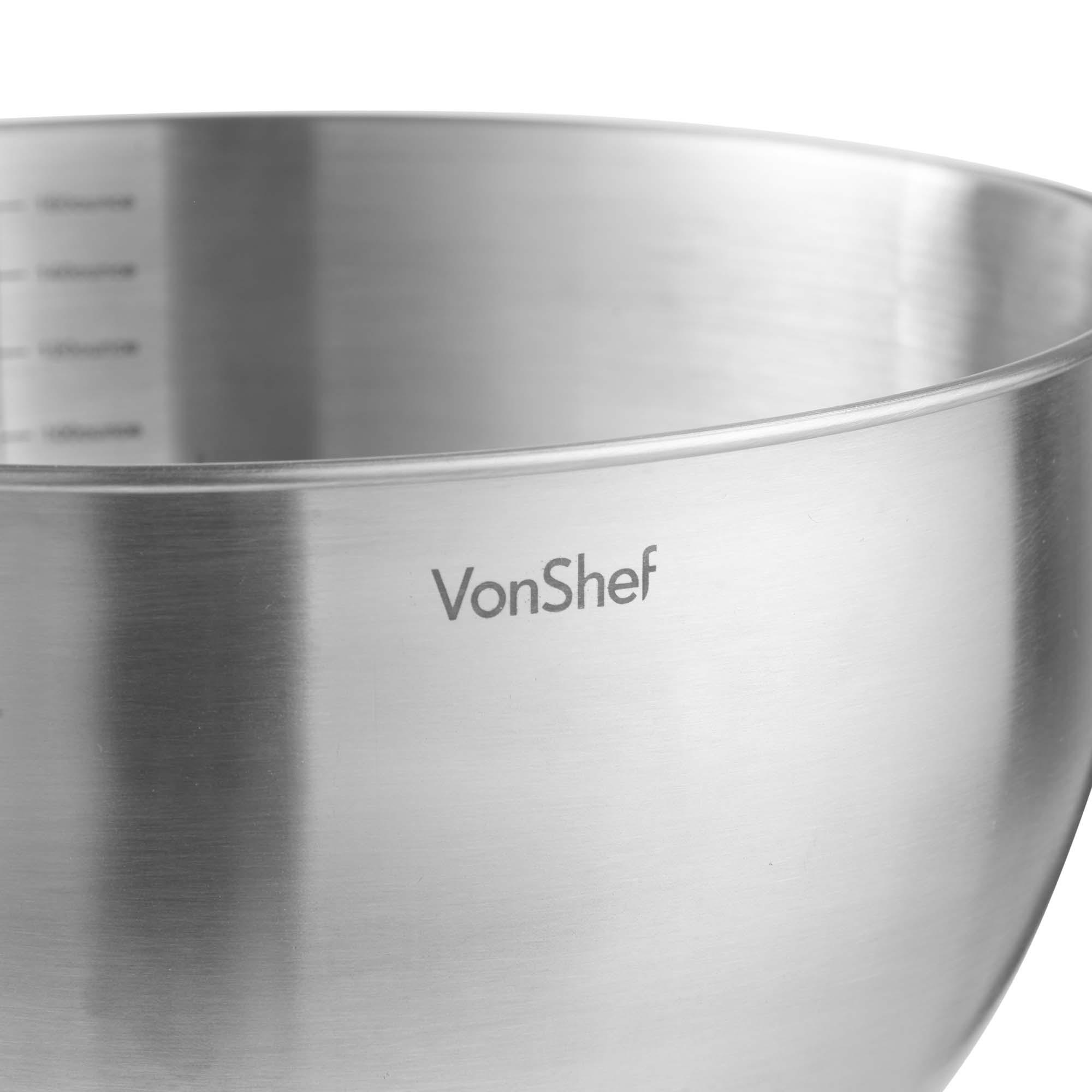 vonshef stainless steel mixing bowls