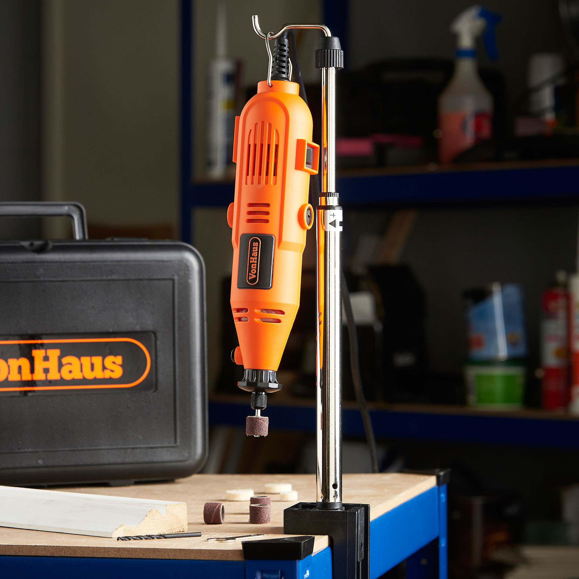 VonHaus Rotary Tool with 40Pc Accessory Set and Stand Multi Purpose