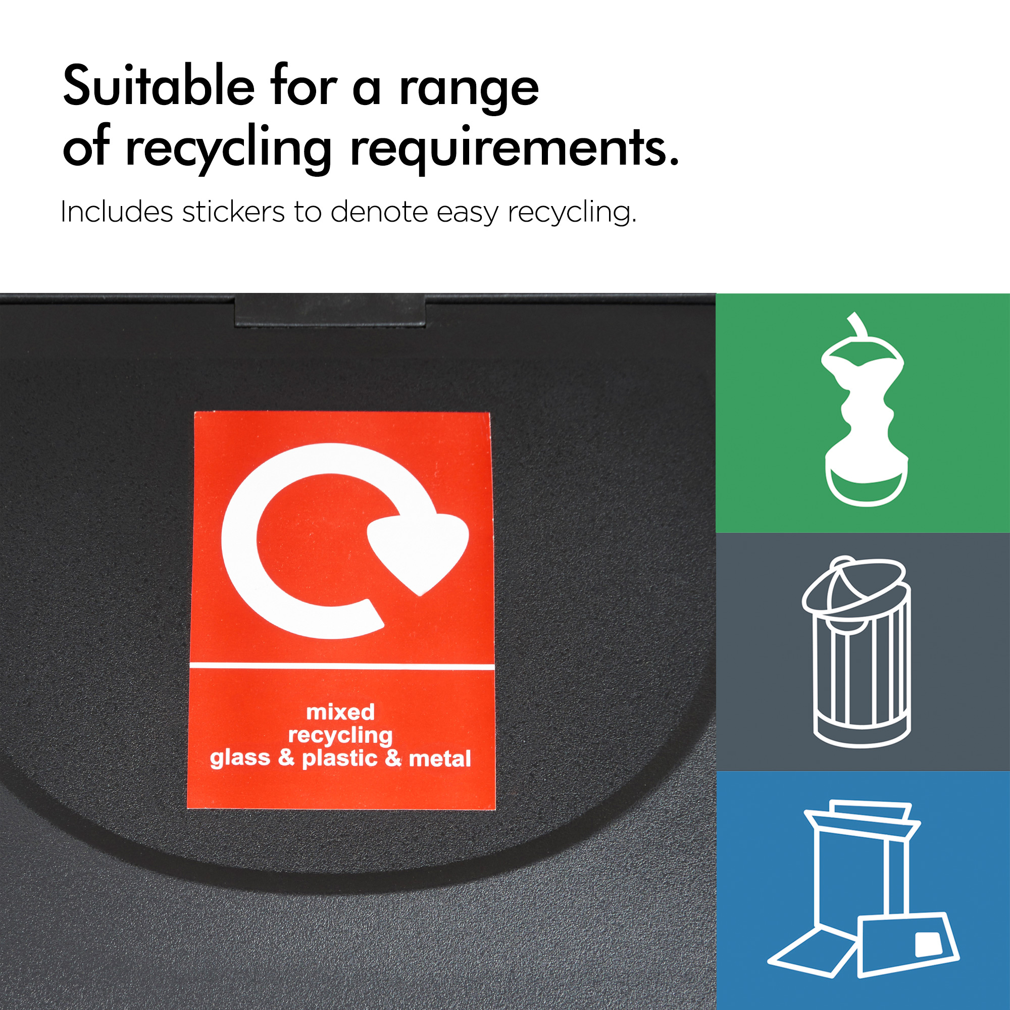 VonHaus Recycling Pedal Bin with Double Compartments eBay