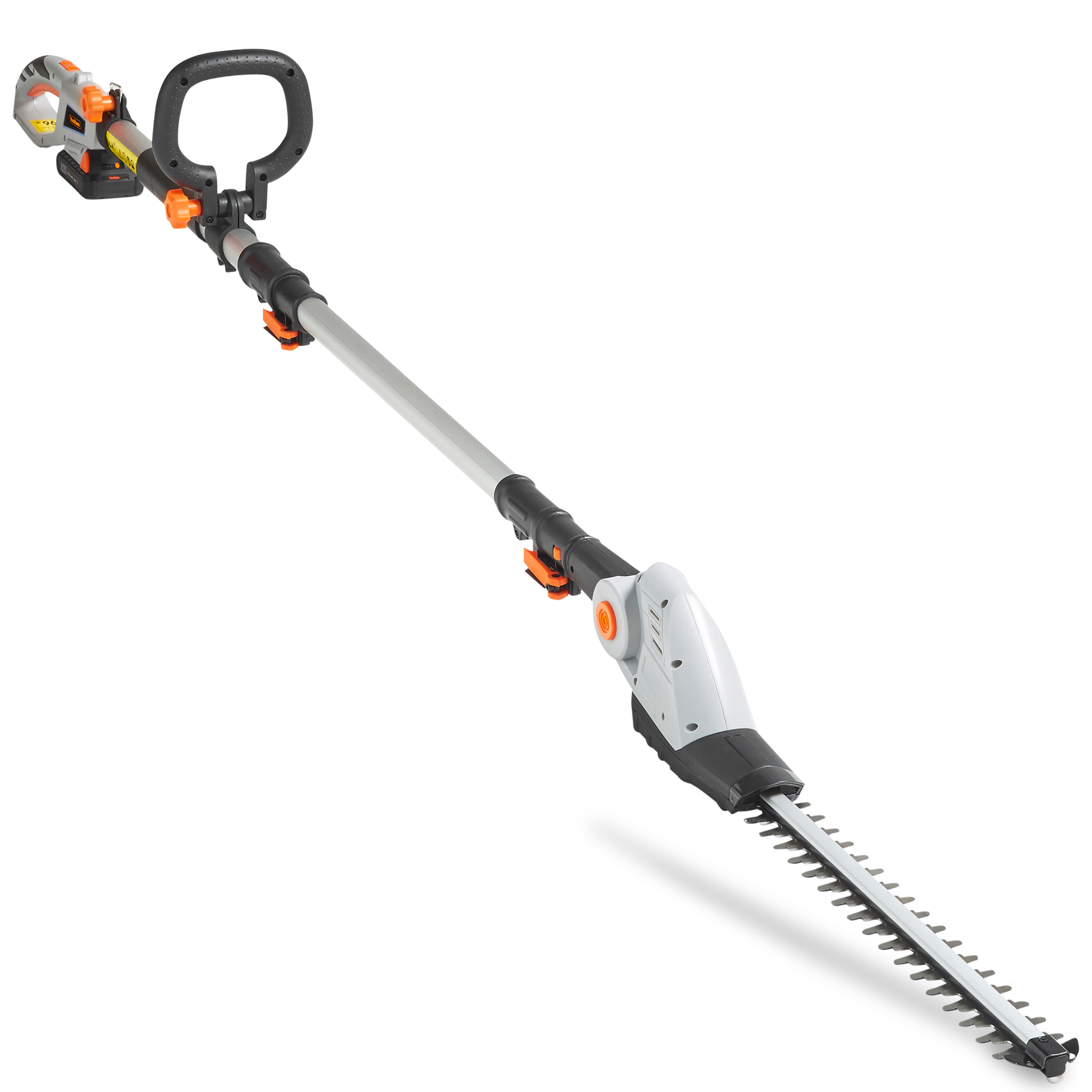 VonHaus Cordless Pole Hedge Trimmer Cutter 20V Telescopic with Extendable Reach