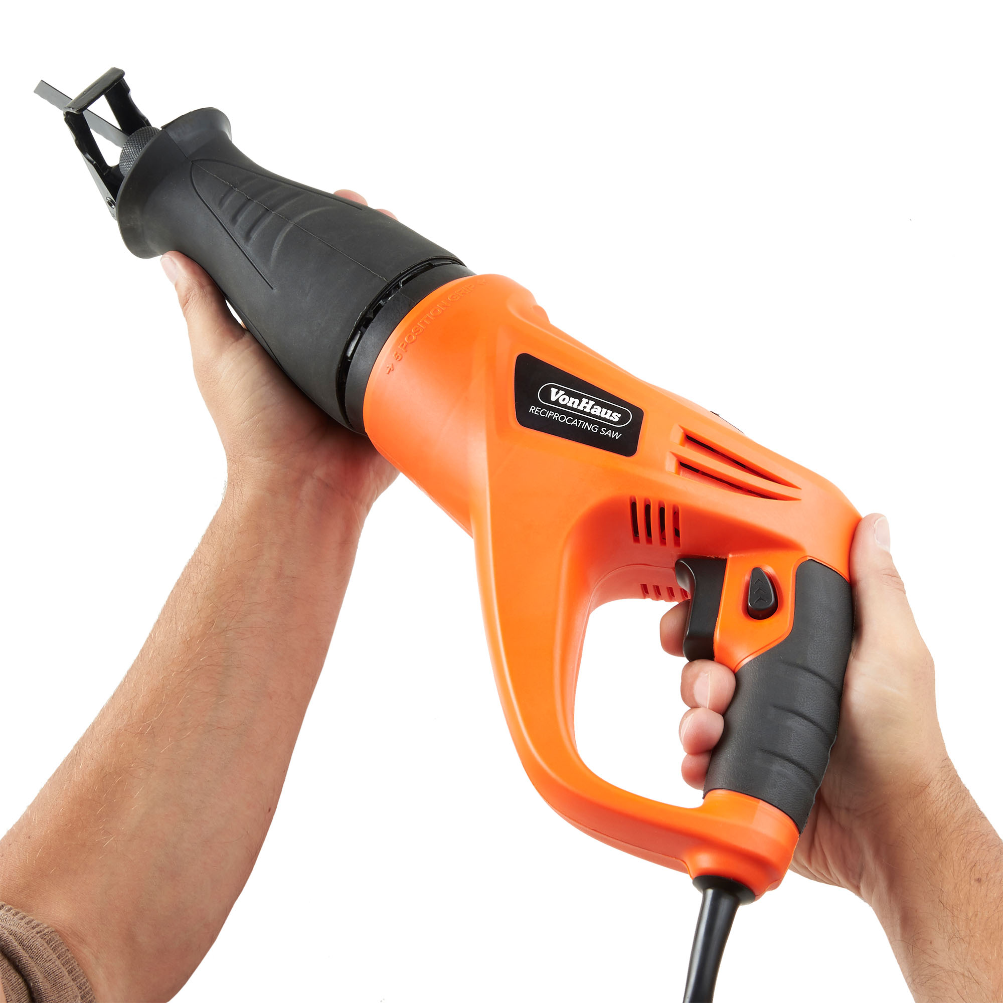 VonHaus 710W 230V Reciprocating Saw 2 Blades Wood Metal Cutting Recip