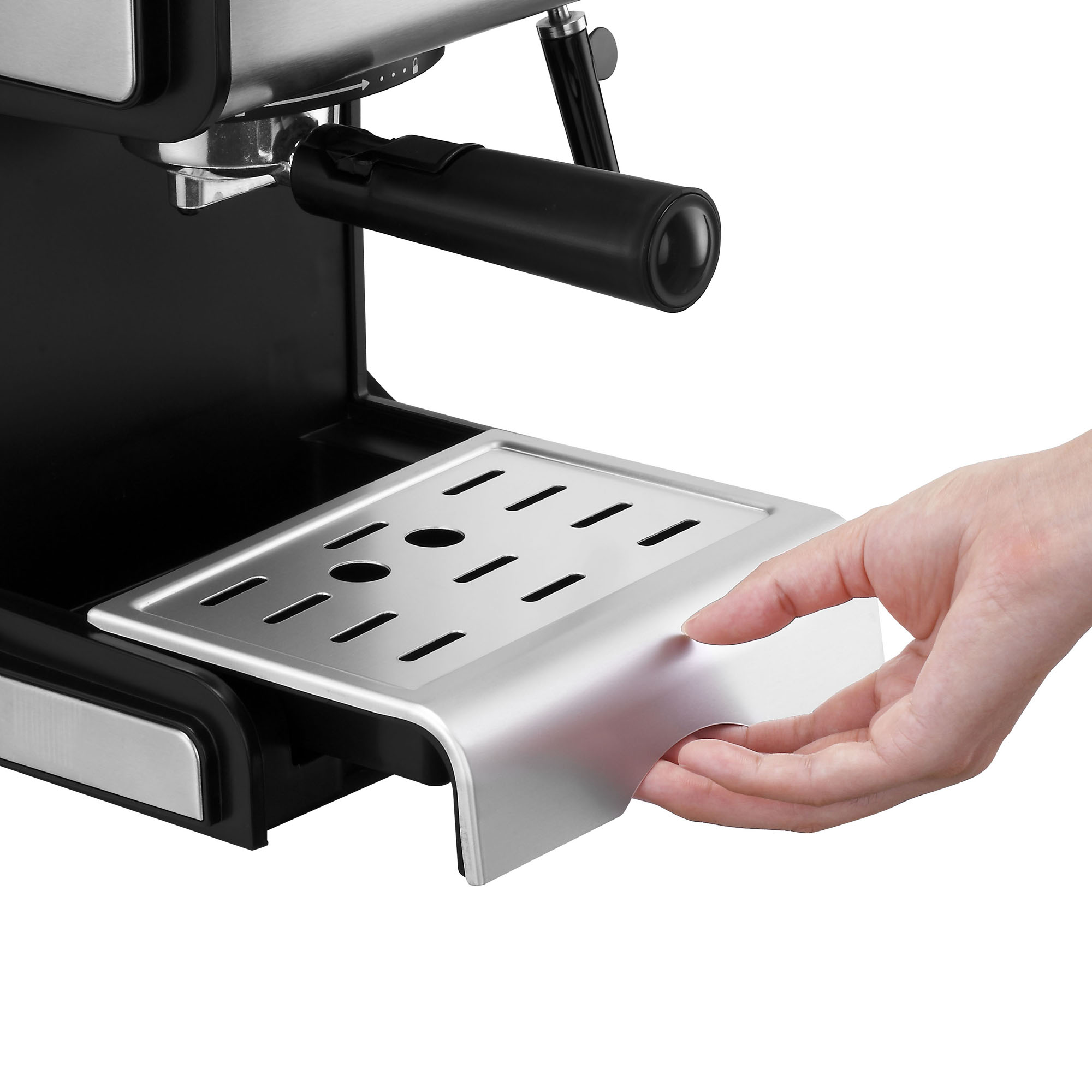 VonShef 15 Bar Espresso Coffee Machine Maker Stainless Steel Cappuccino