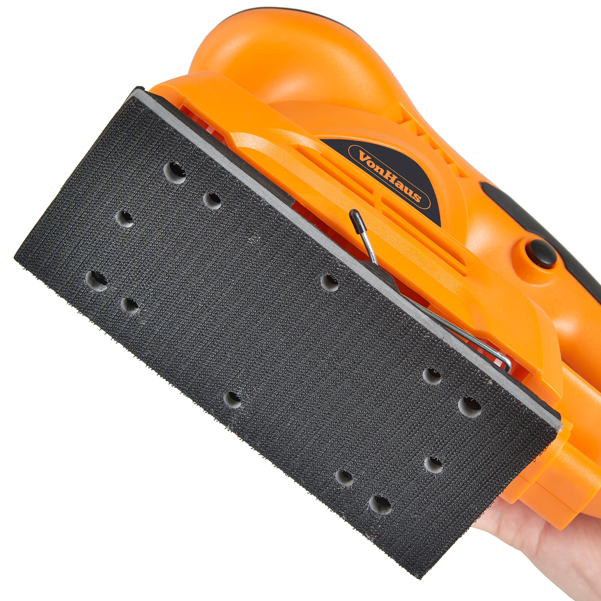 VonHaus Orbital Compact 1/3 Sheet Sander 230V 150W 6 Sanding Pads