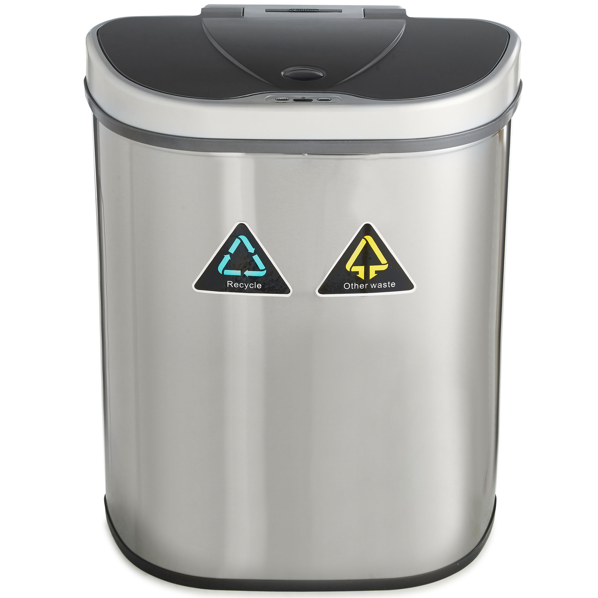 VonHaus 70L Recycling Sensor Bin for Kitchen Waste 2 Recycle ...