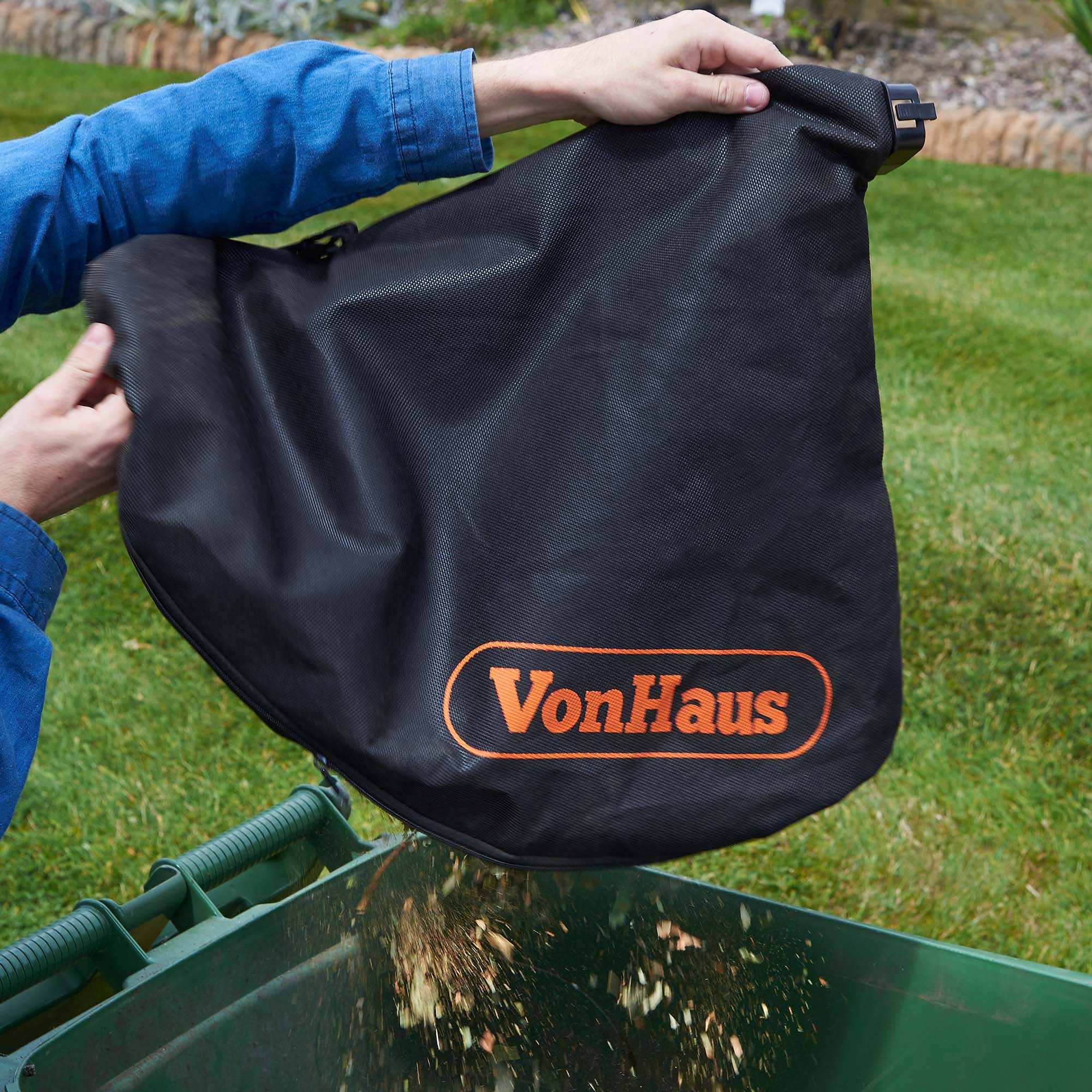 VonHaus 3000W Leaf Blower 3in1 Blows, Vacuums and Mulches Leaves