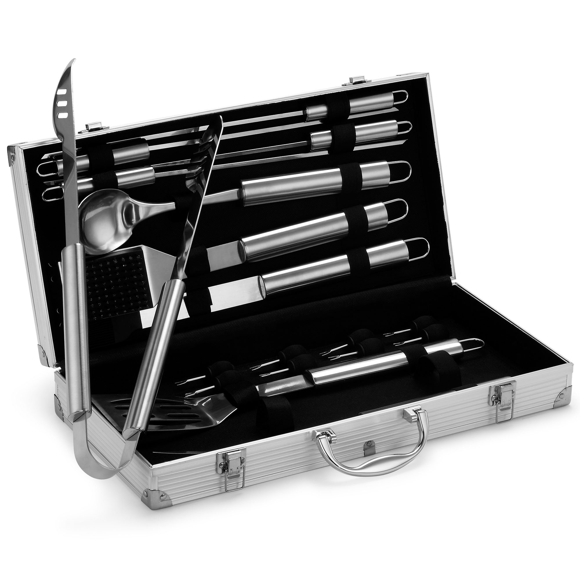 VonHaus 18Piece BBQ Tools Set Stainless Steel Grill Utensil kit with