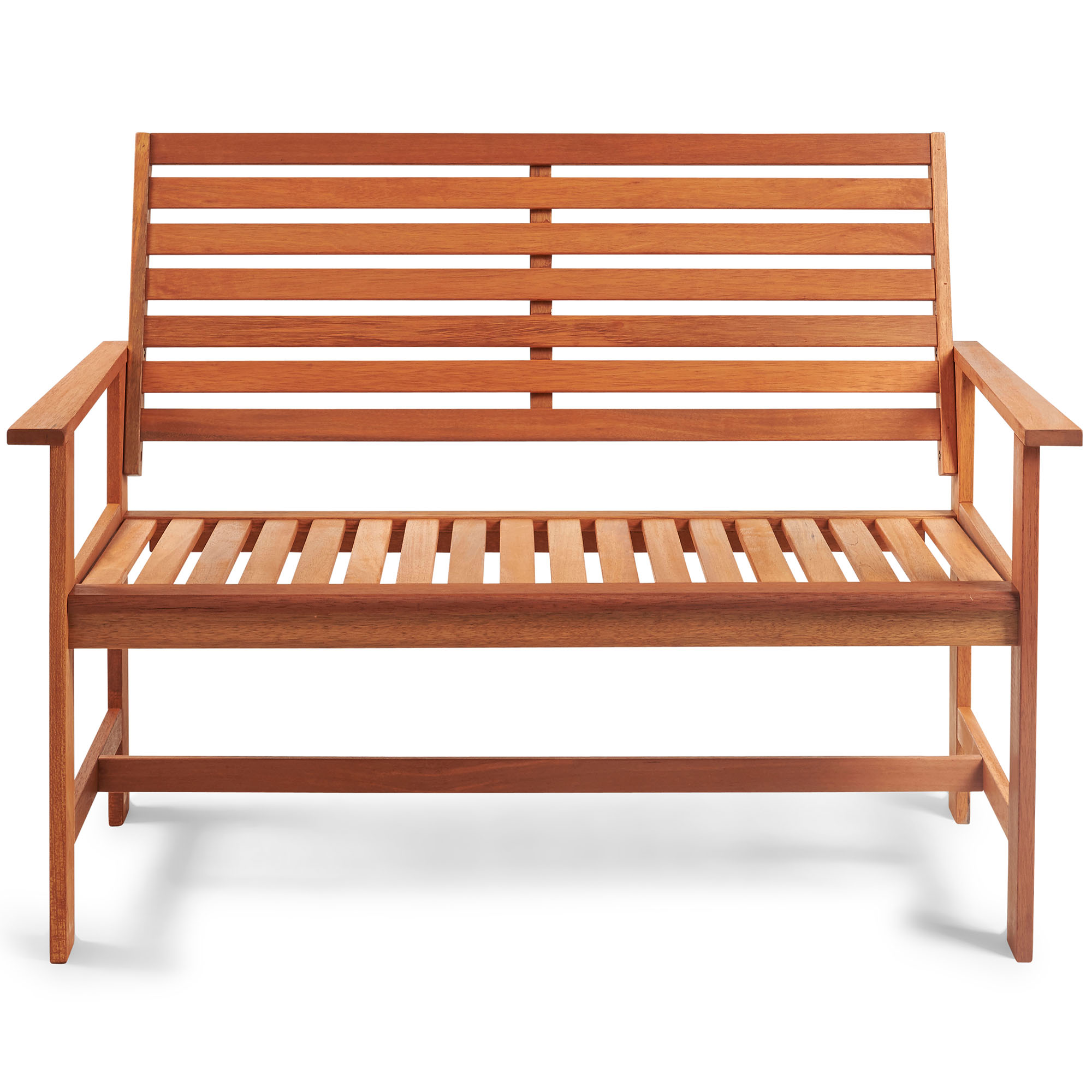 VonHaus Medium Garden Bench 2 Seater Wooden Hardwood Patio Outdoor