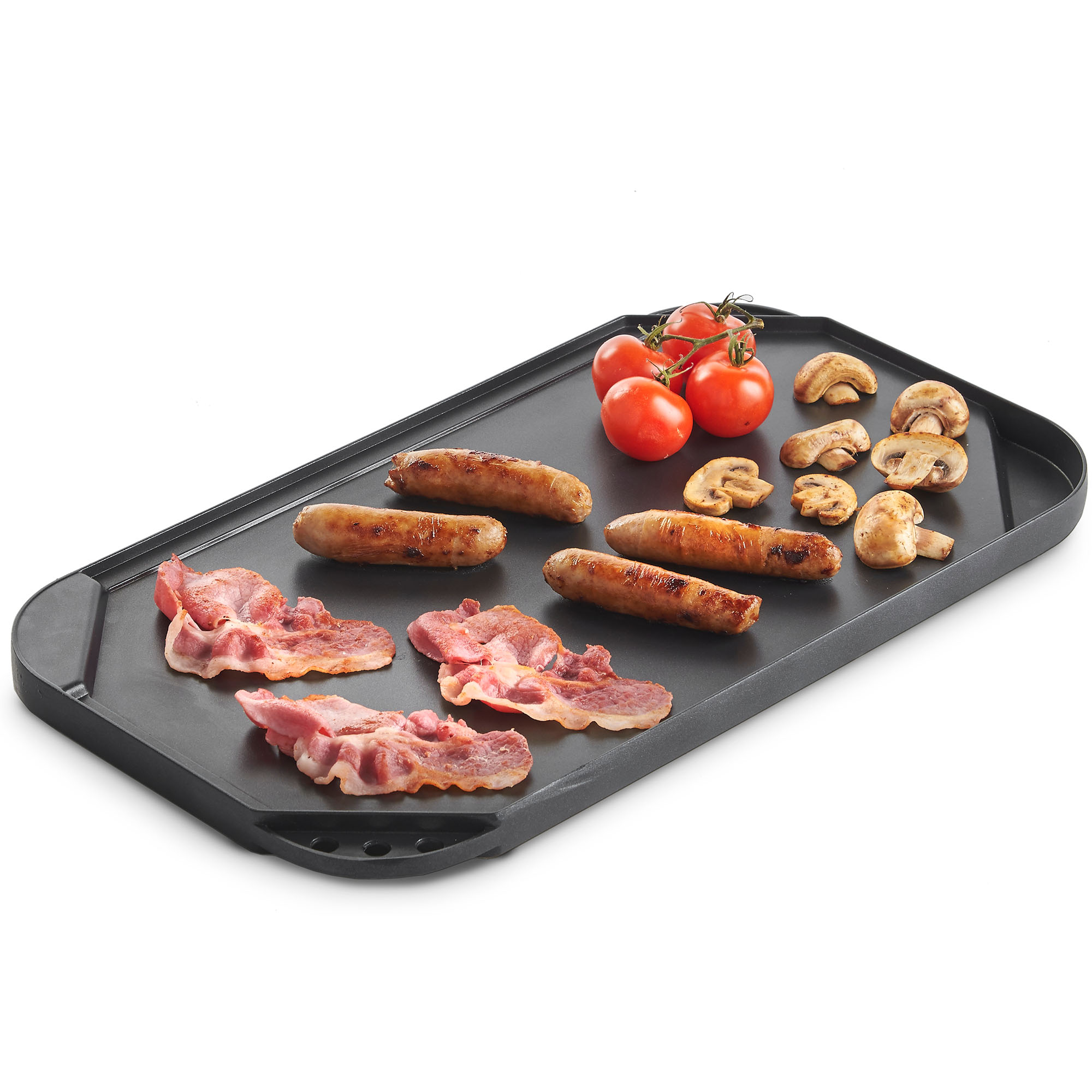 VonShef Reversible Griddle Plate Pan Aluminium DoubleSided Grill for