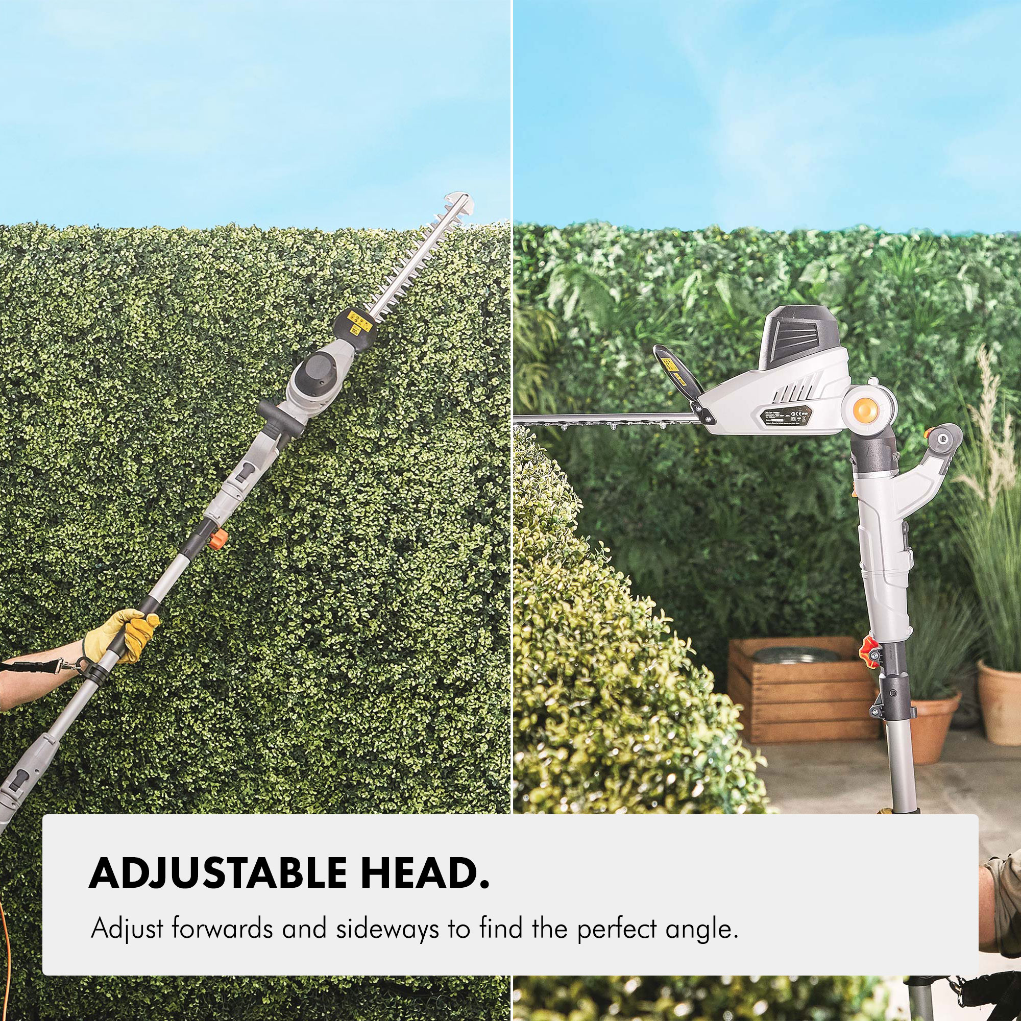 VonHaus 600W 2in1 Pole and Hedge Trimmer Lightweight Corded Electric 5060192524765 eBay