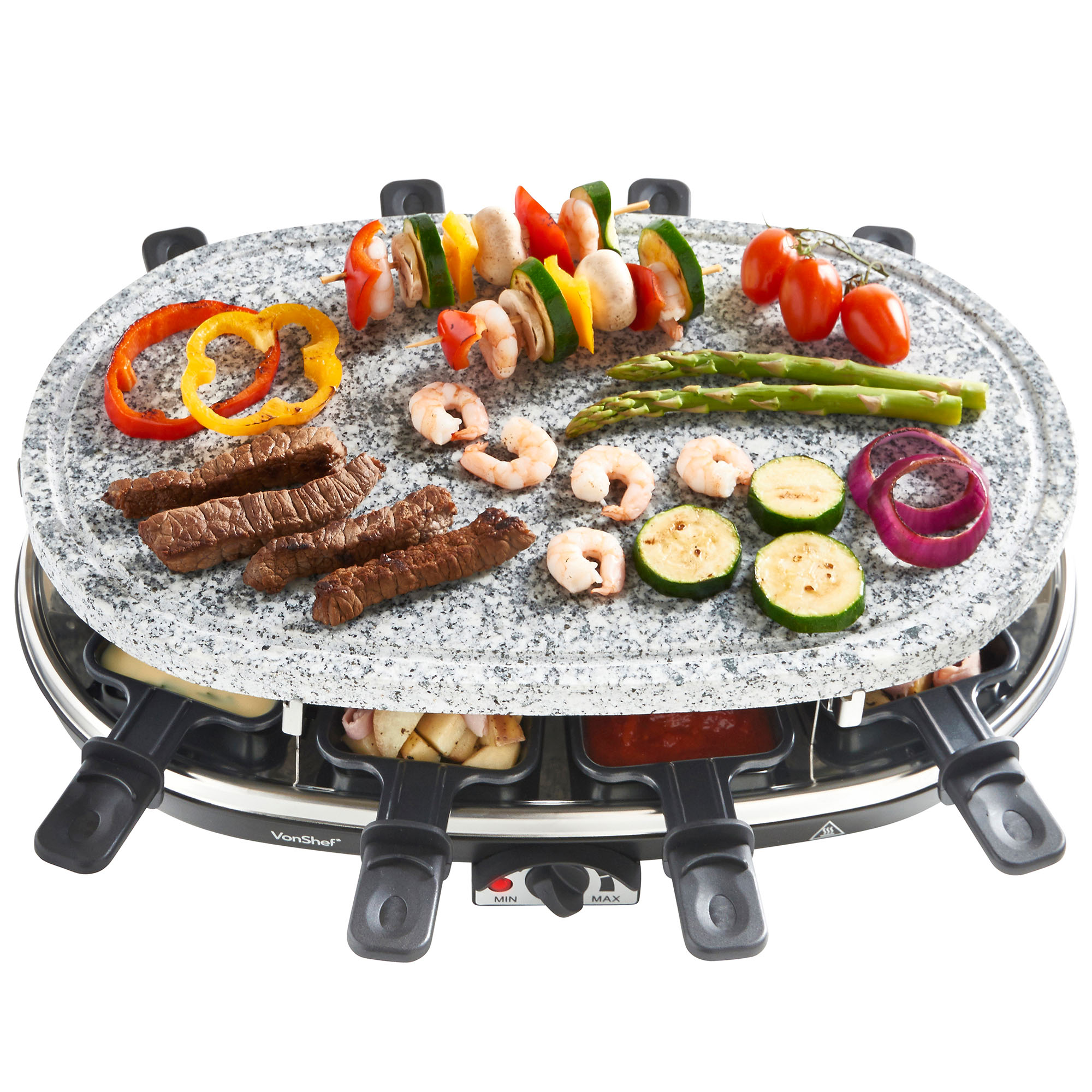 3 in 1 hot stone grill and raclette