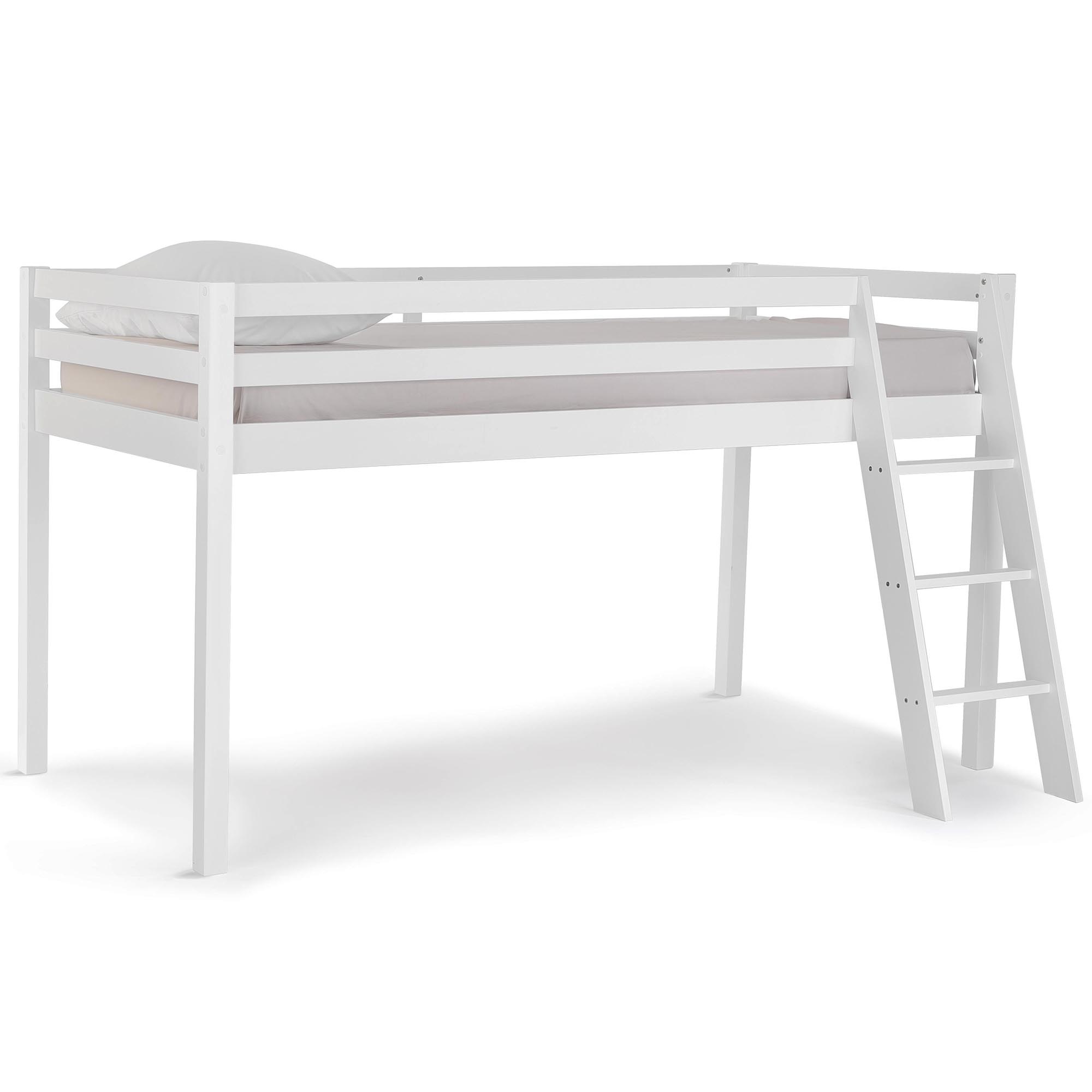 VonHaus Pine Mid Sleeper Bed – Stylish Children’s Bedroom Furniture – Maximise Floorspace