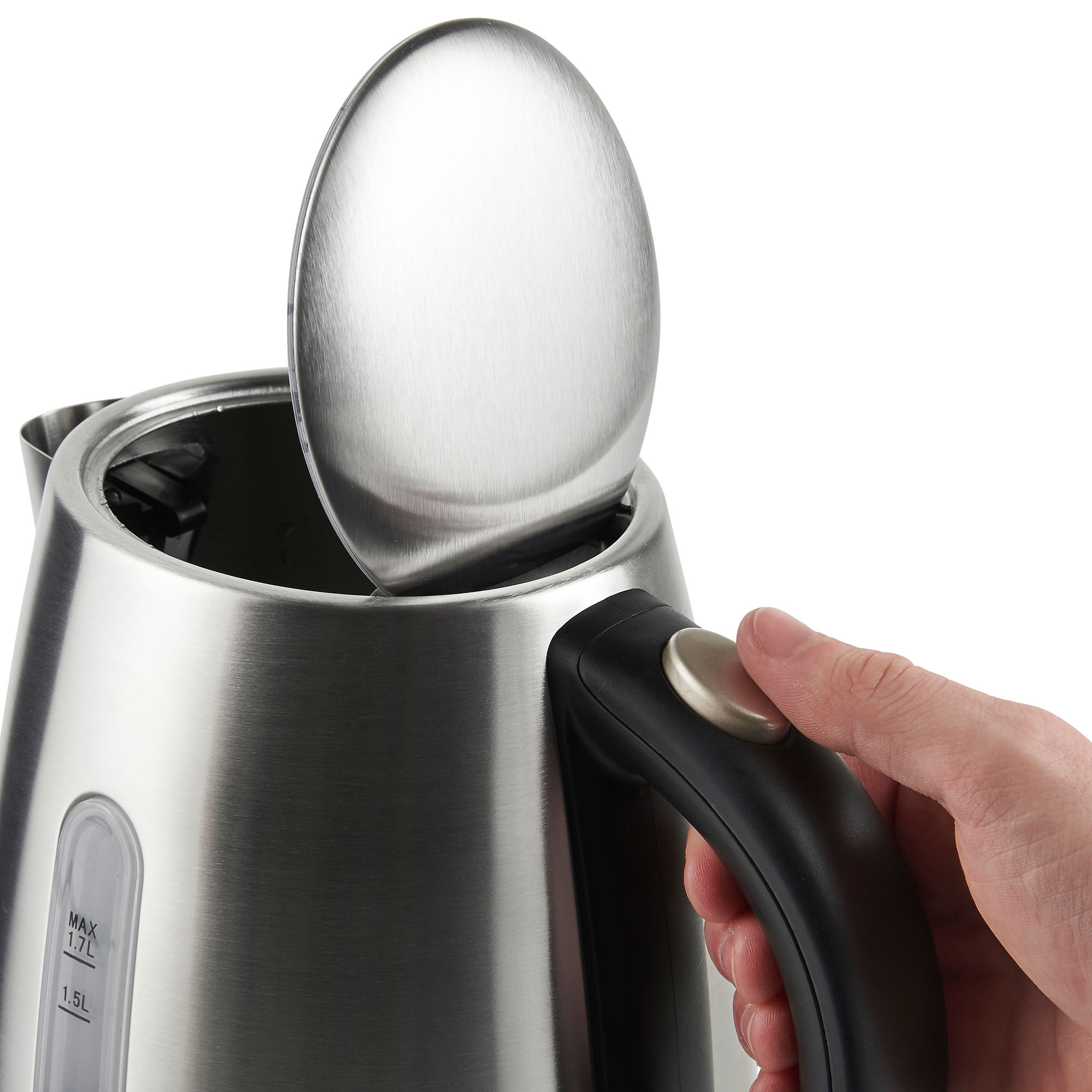 VonShef Kettle Stainless Steel 1.7L Electric 3000W Cordless Tea Jug