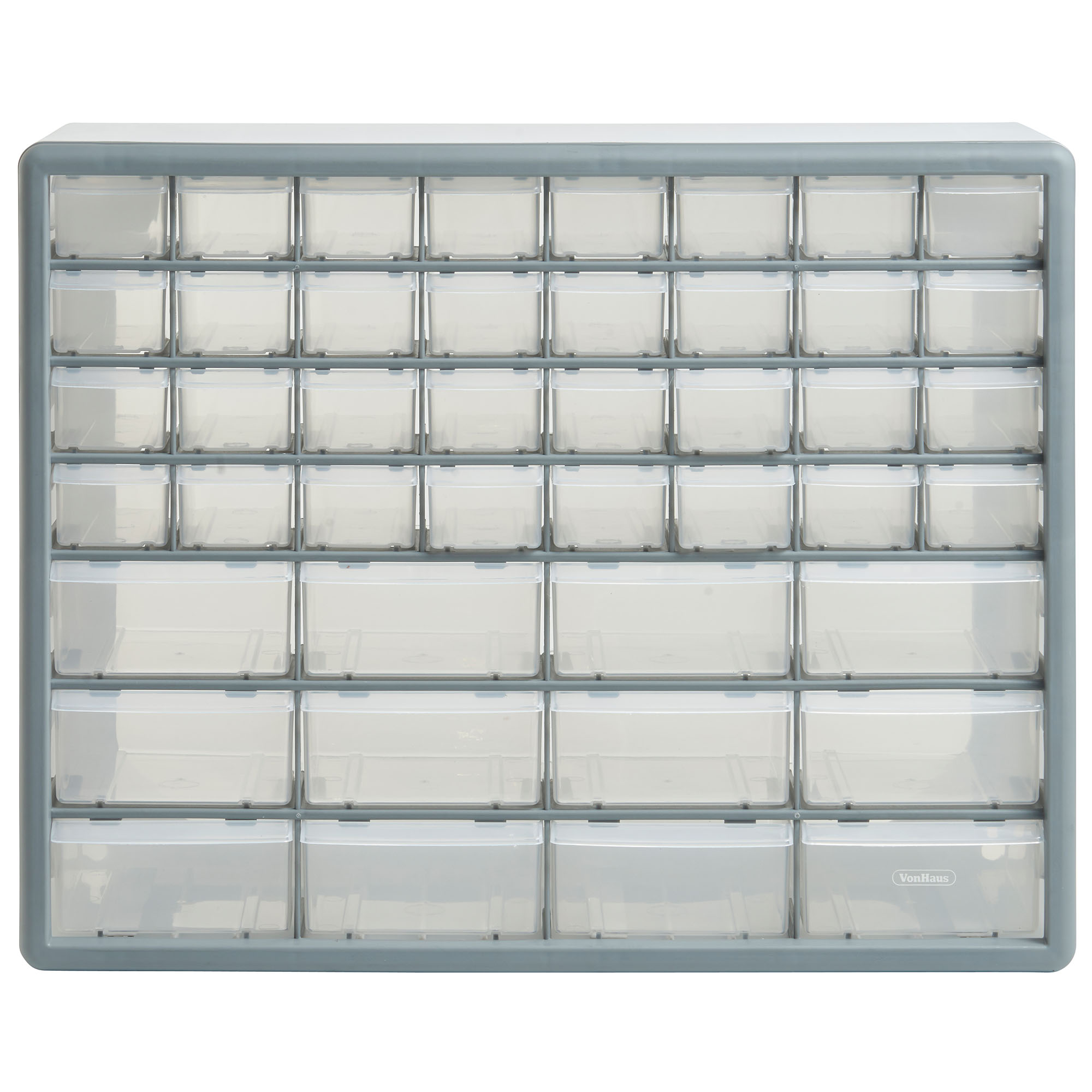 VonHaus 44 Multi Drawer Organiser Nail Bolt Screw Craft Bit Storage ...