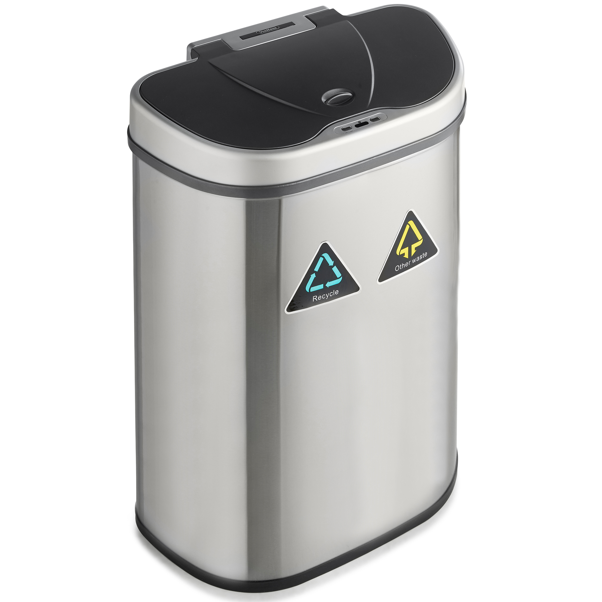 VonHaus 70L Recycling Sensor Bin for Kitchen Waste 2 Recycle ...