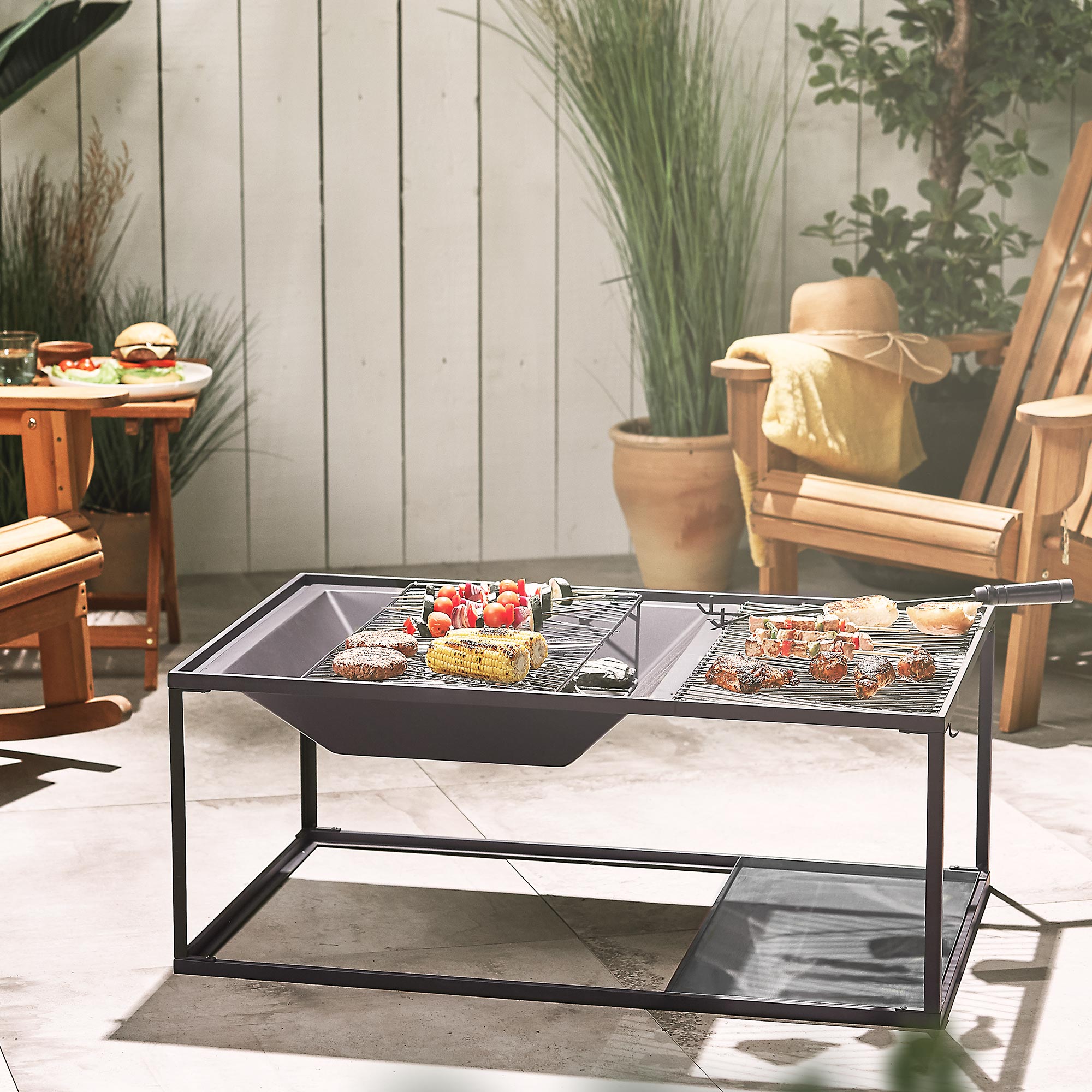 bbq pit table