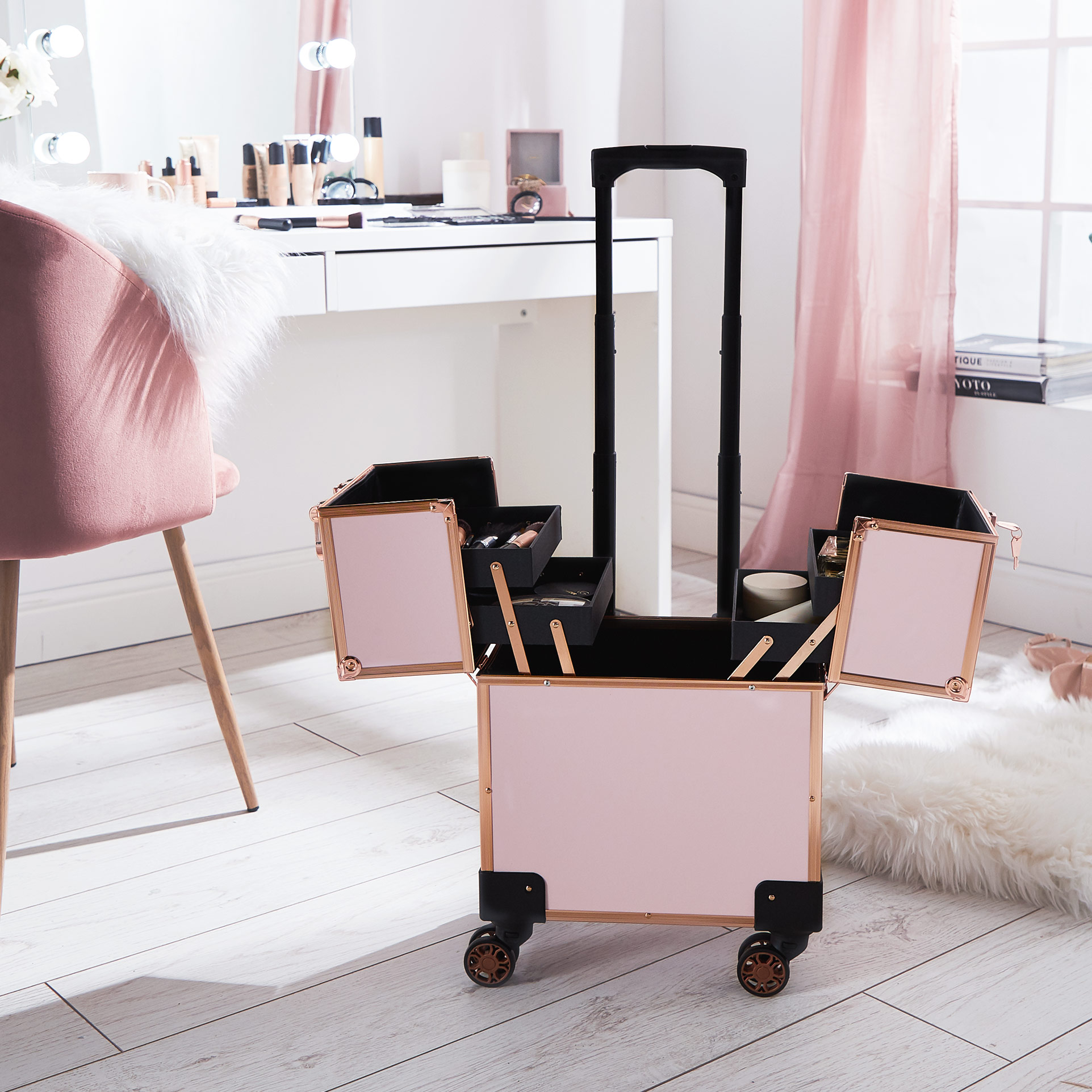 makeup trolley vanity